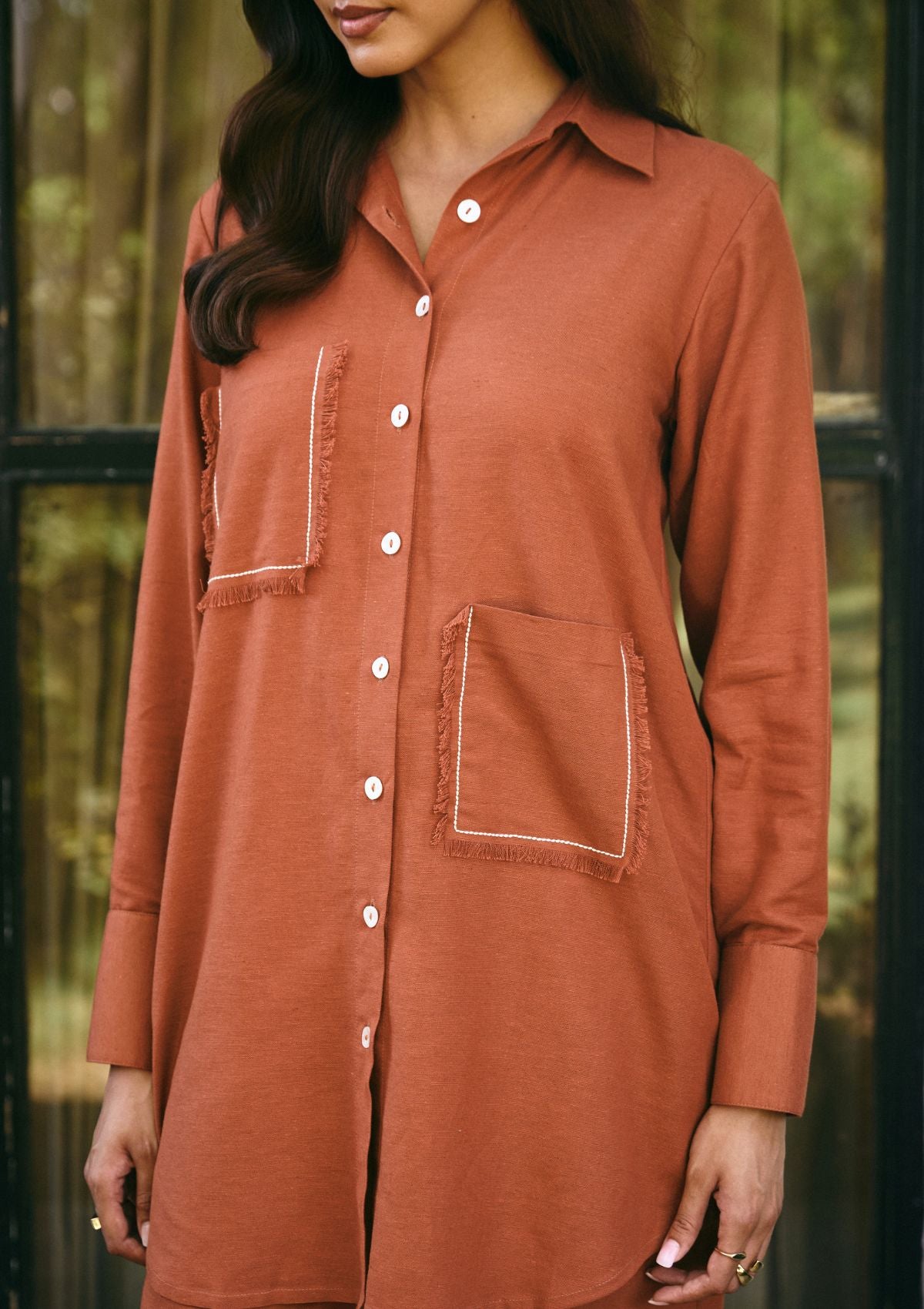 Terracotta Fringe Co-ord Set