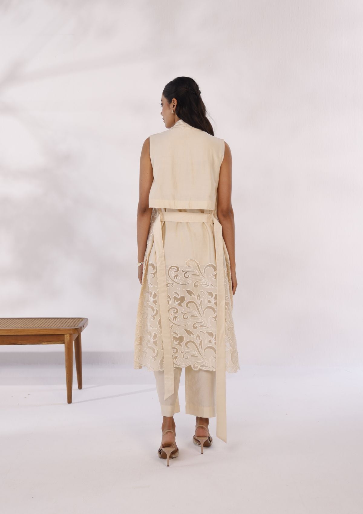 Ivory Sorbet Trench Trio Set