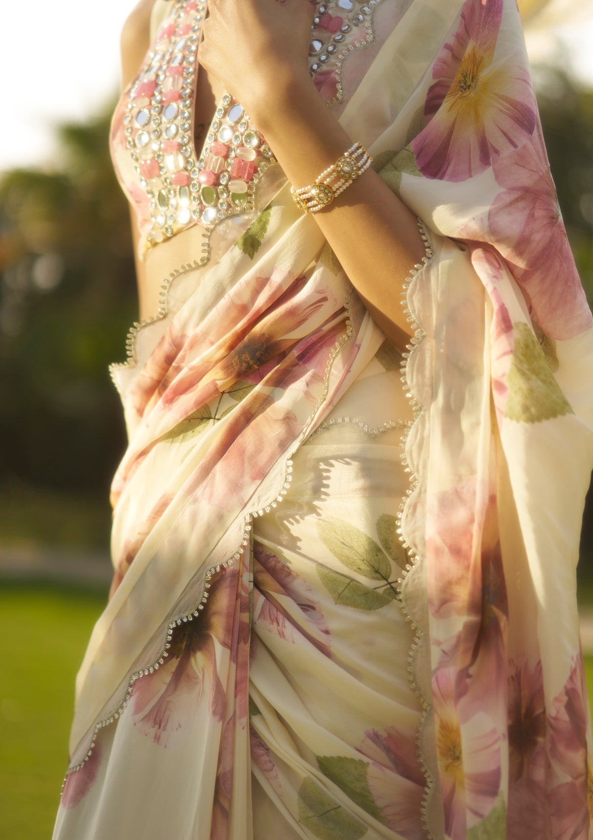 Suhani Ivory Saree Set