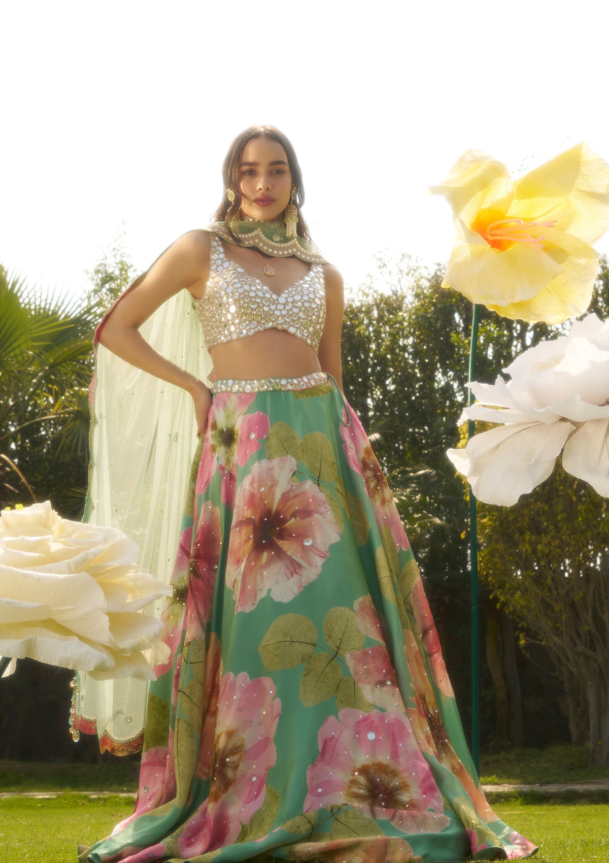 Suhani Mint Lehenga Set