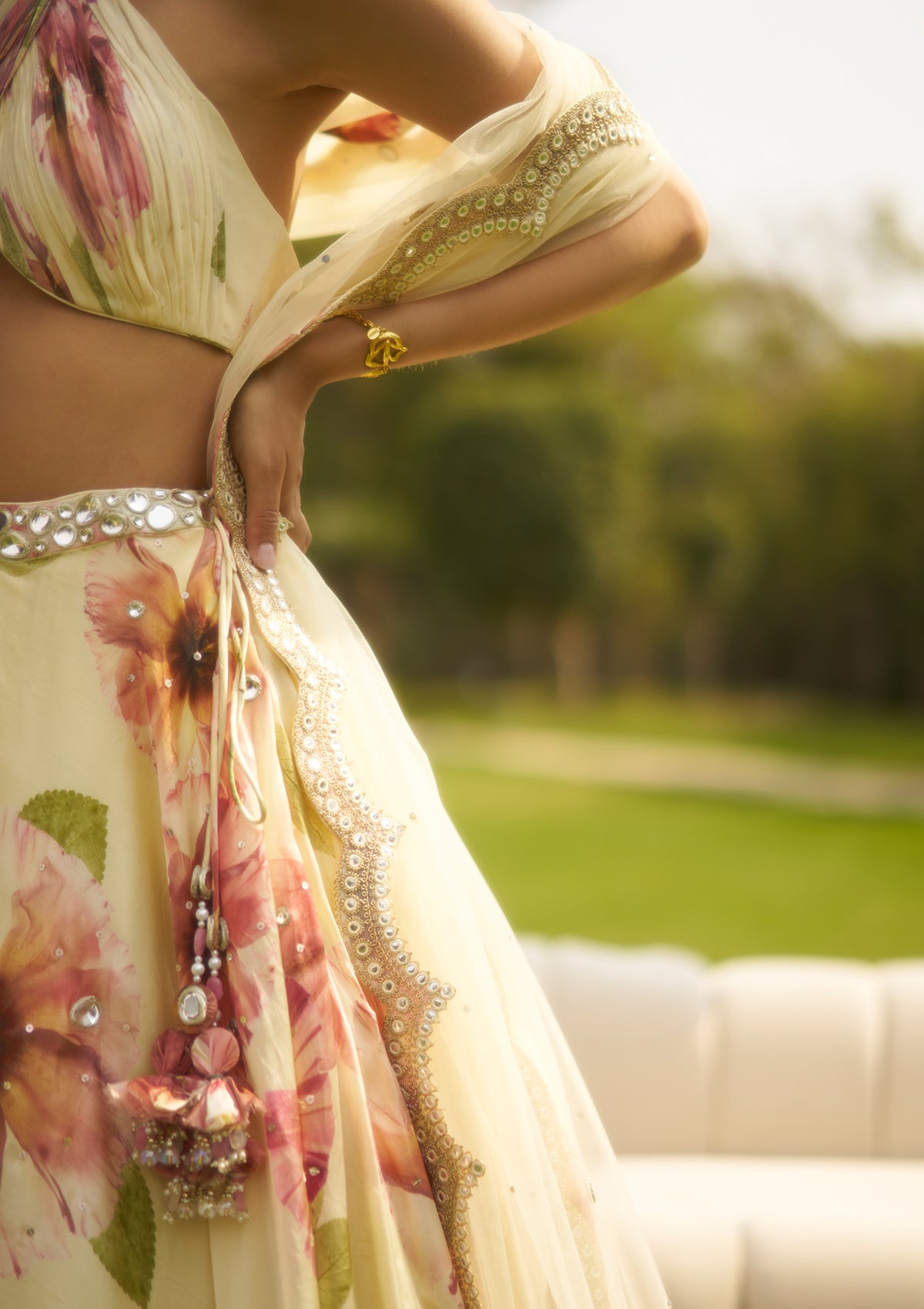 Suhani Ivory Halter Lehenga Set