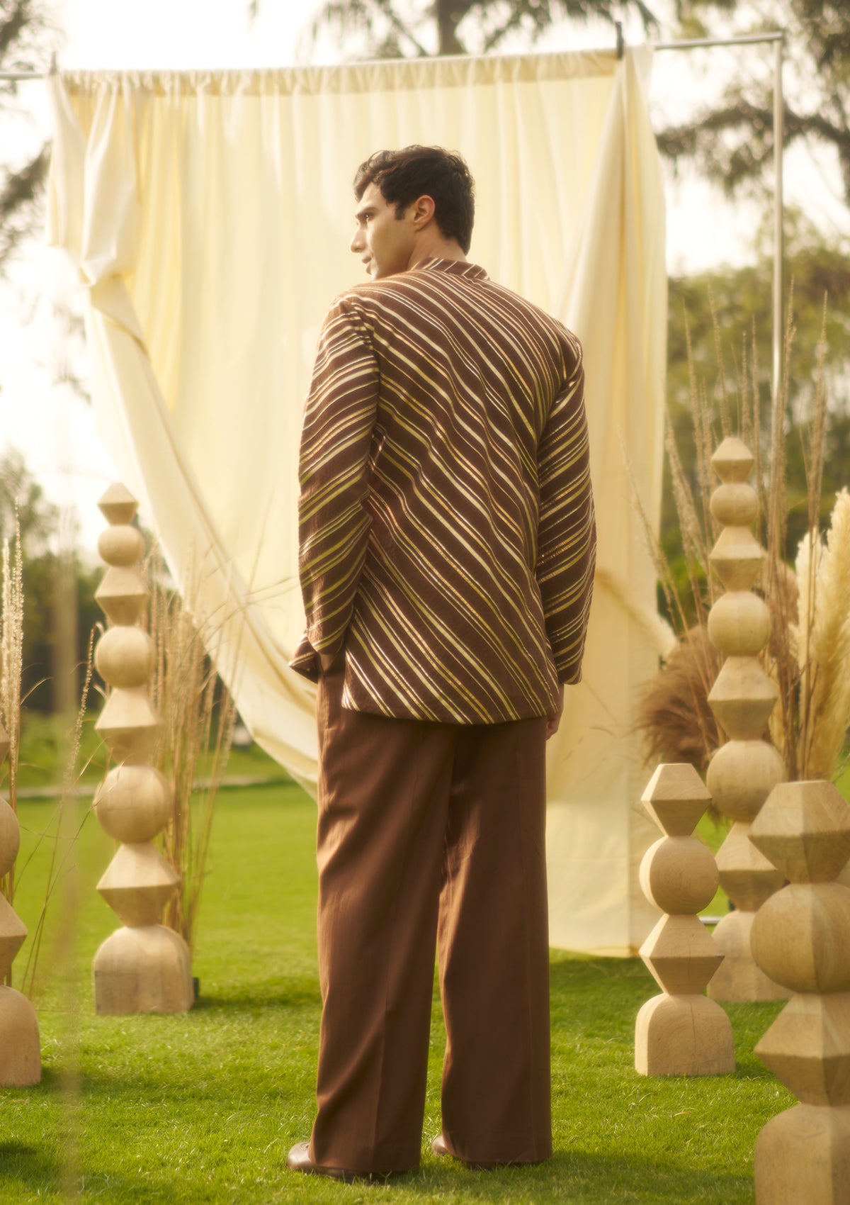 Mocha Gota Kurta Set