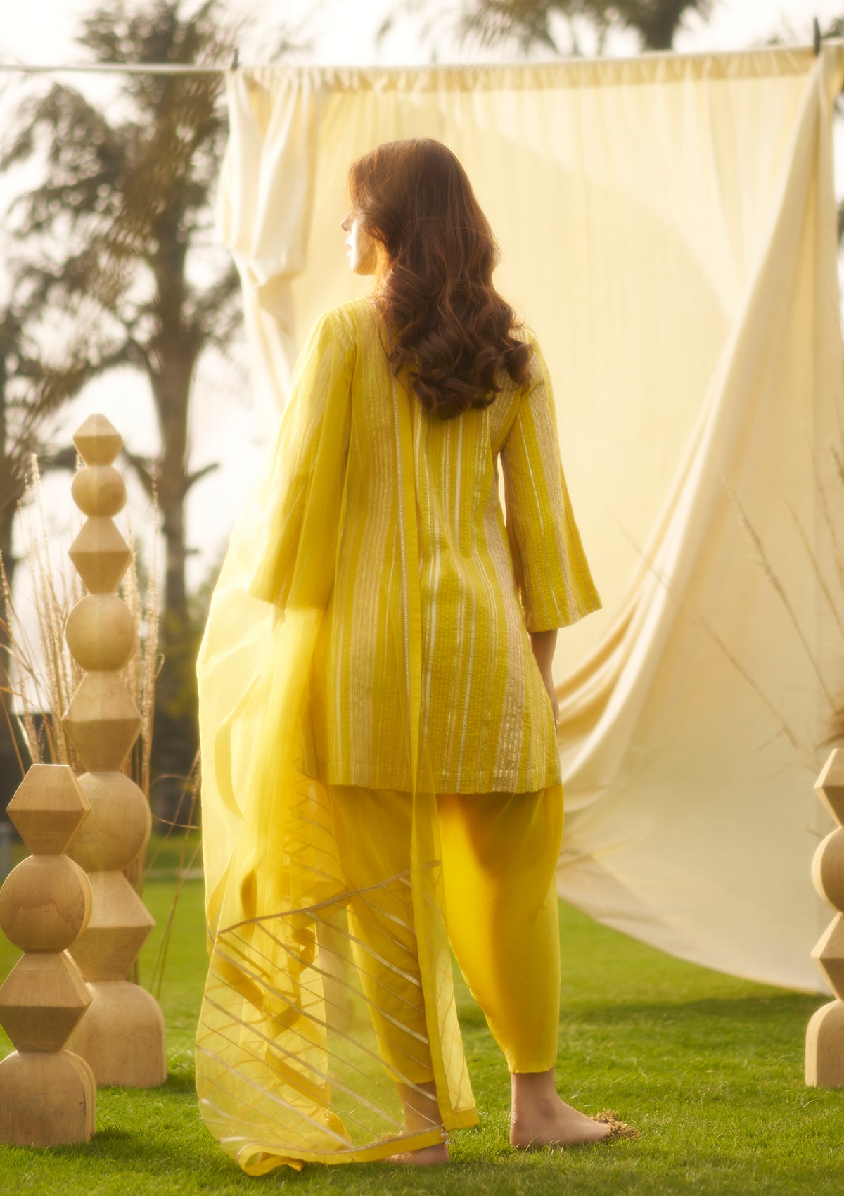 Honey Gota Kurta Set