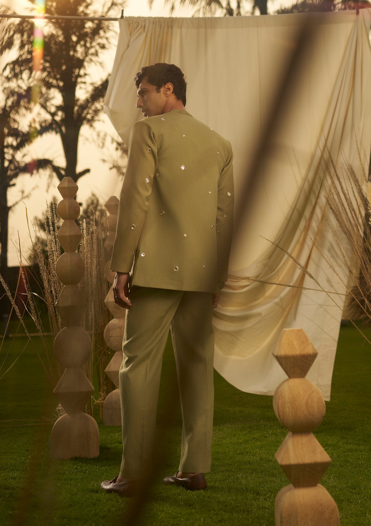 Sage Jacket Trio Set