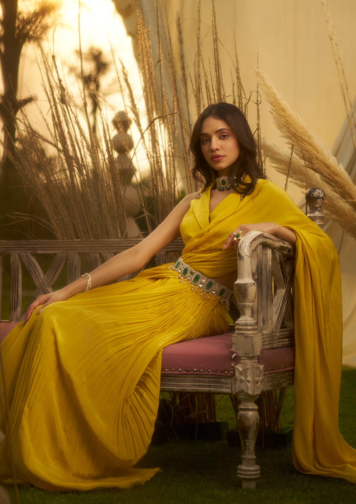 Honey Sharara Saree Set