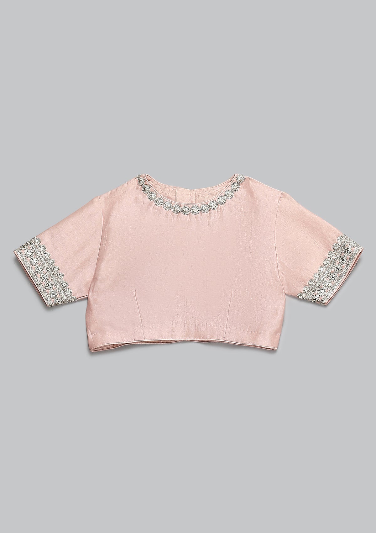 Kids Blush Jaal Lehenga Set