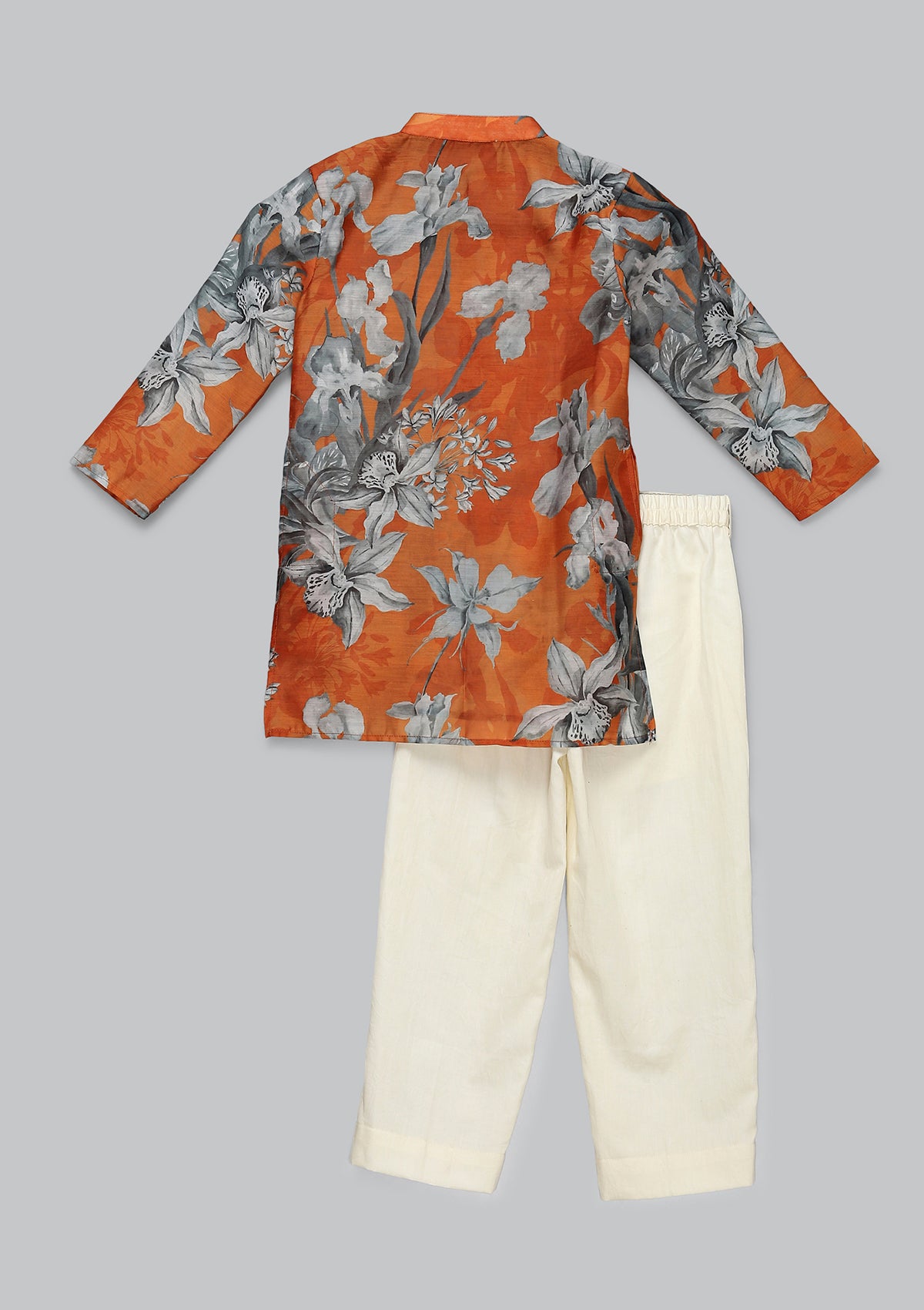 Kids Nur Saffron Kurta Set