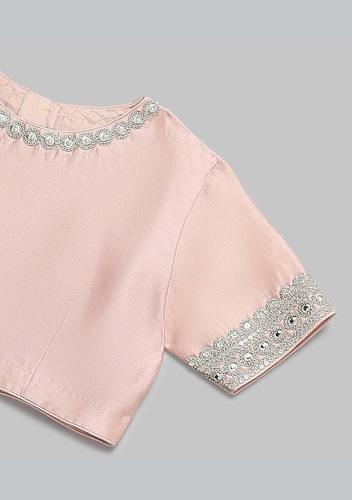 Kids Blush Jaal Lehenga Set
