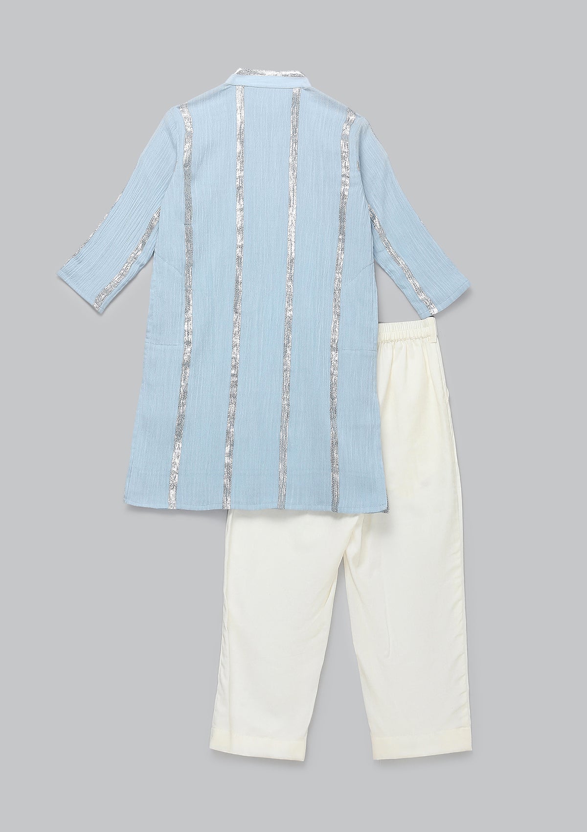 Kids Powder Blue Kurta Set