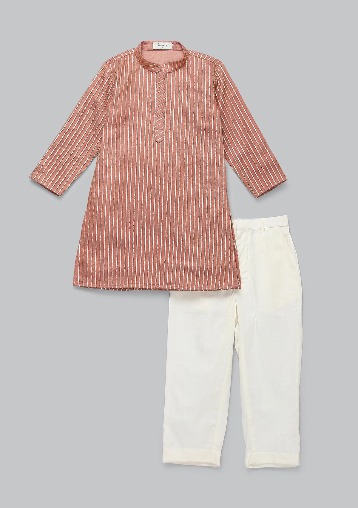 Kids Blush Gota Kurta set