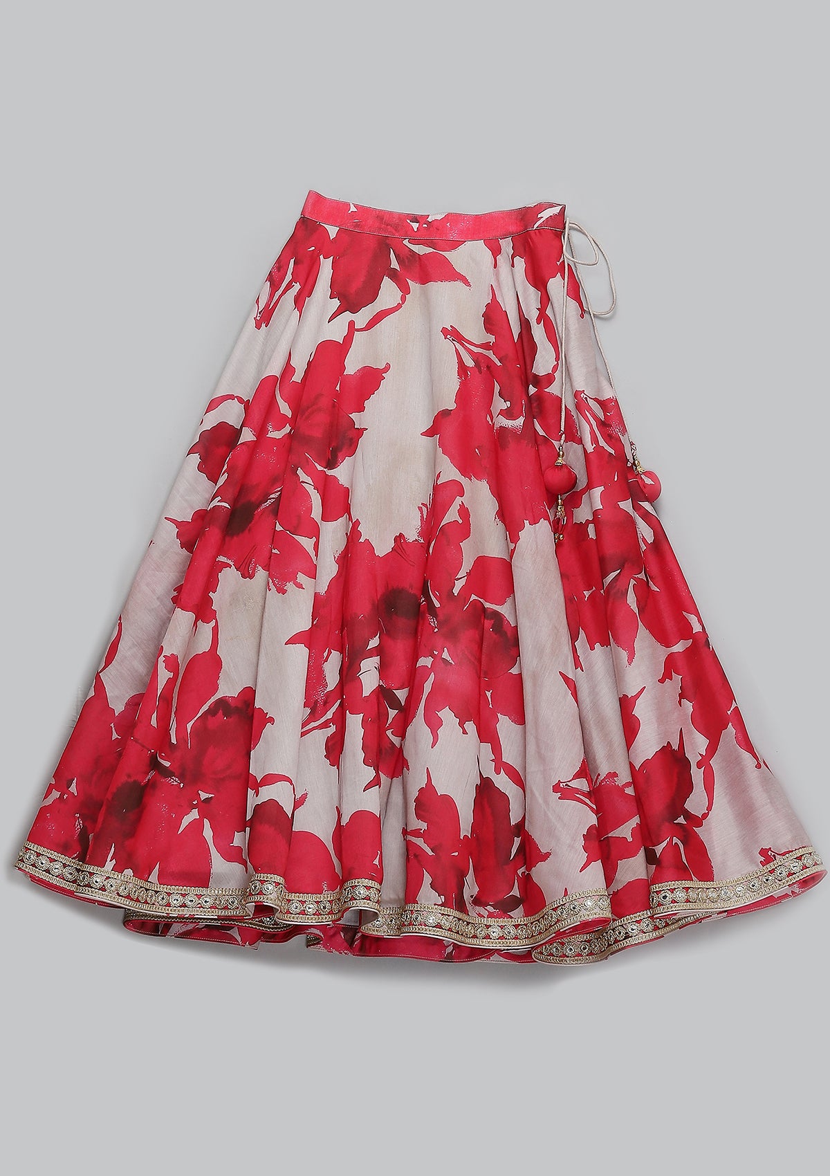 Kids Amara Halter Neck Lehenga Set