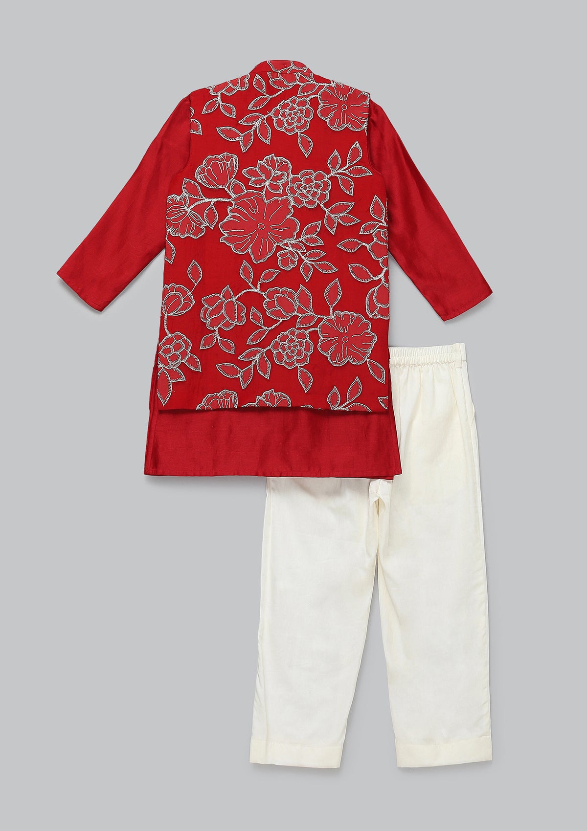 Kids Red Jaal Bundi Set