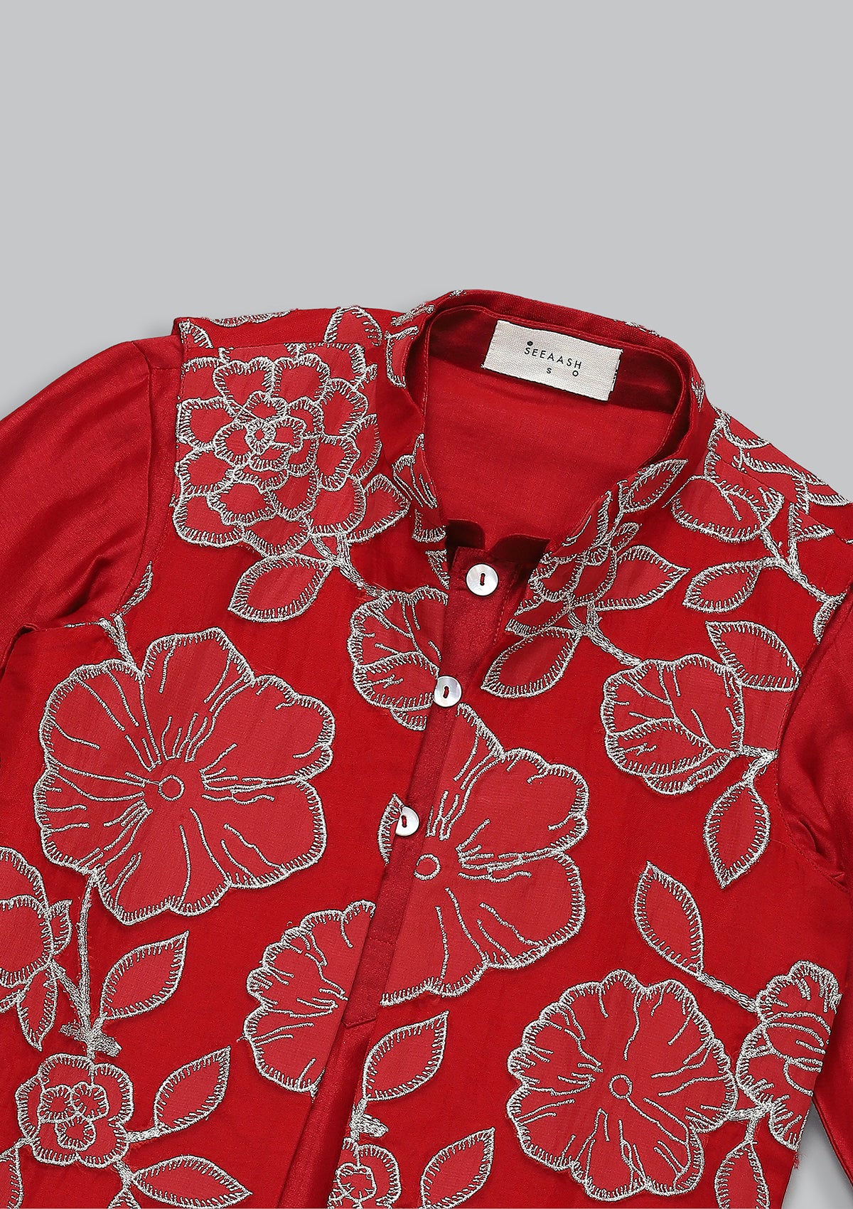 Kids Red Jaal Bundi Set
