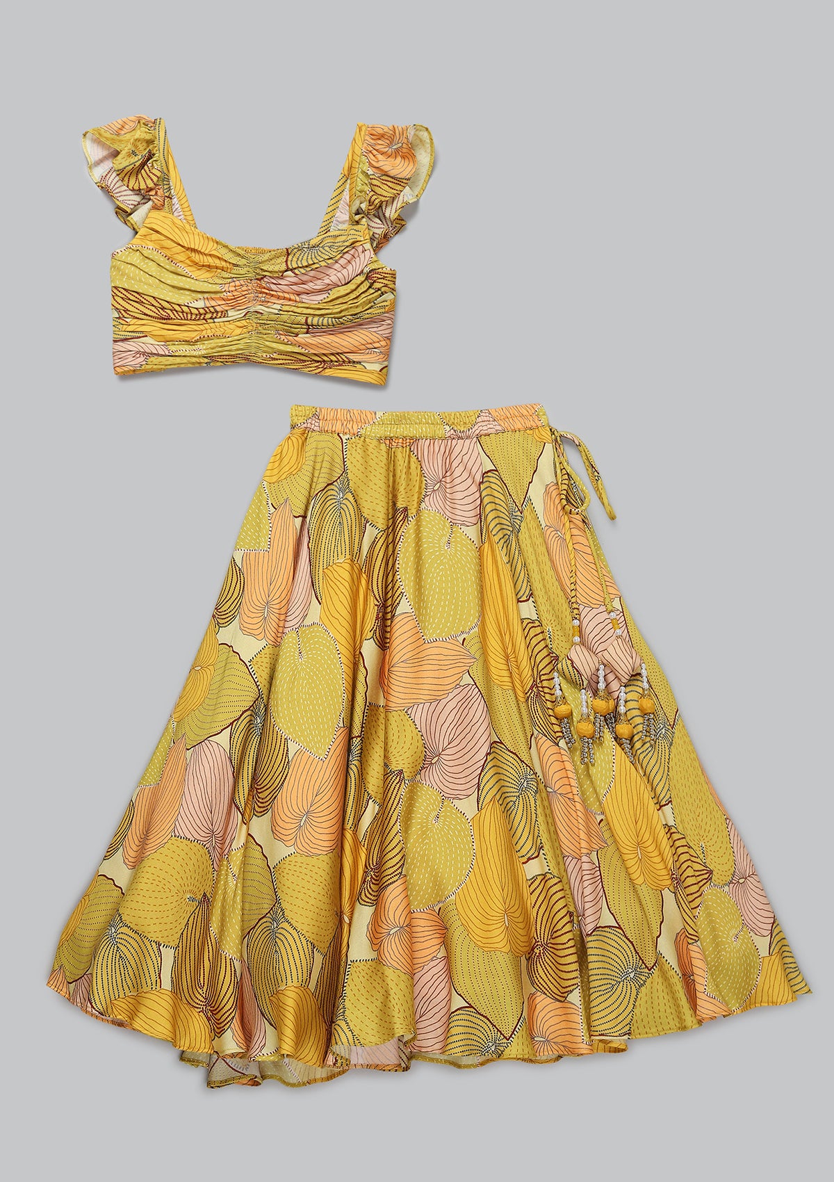 Kids Khizan Amber Lehenga Set