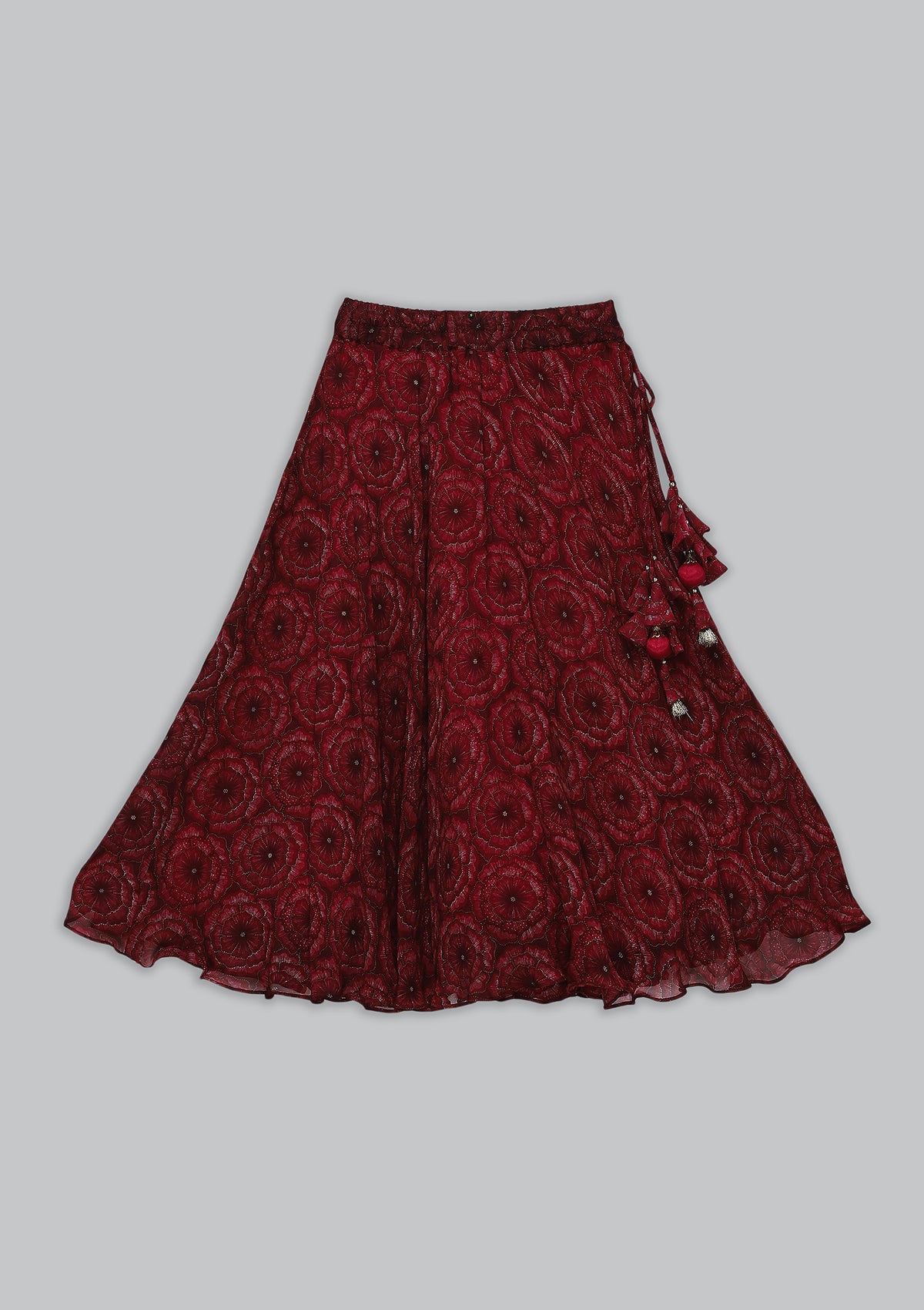 Kids Bahar Ruby Lehenga set