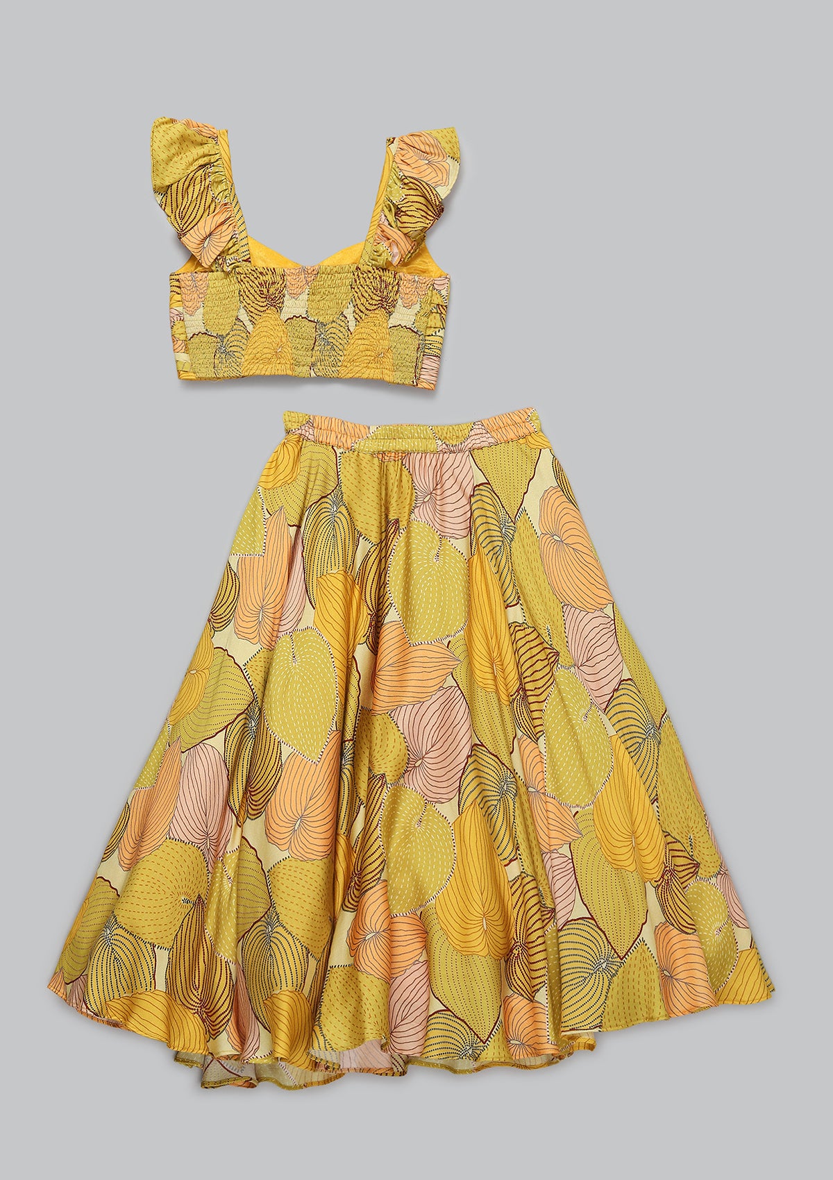Kids Khizan Amber Lehenga Set