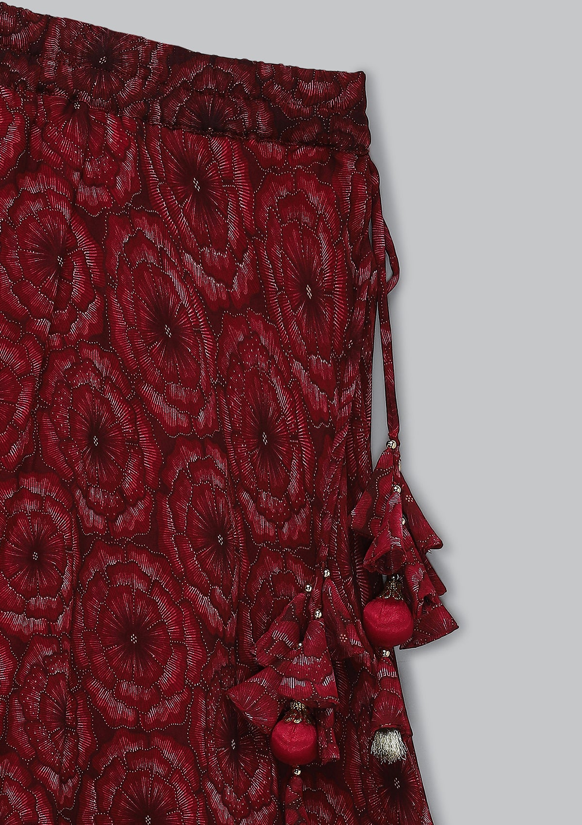 Kids Bahar Ruby Lehenga set