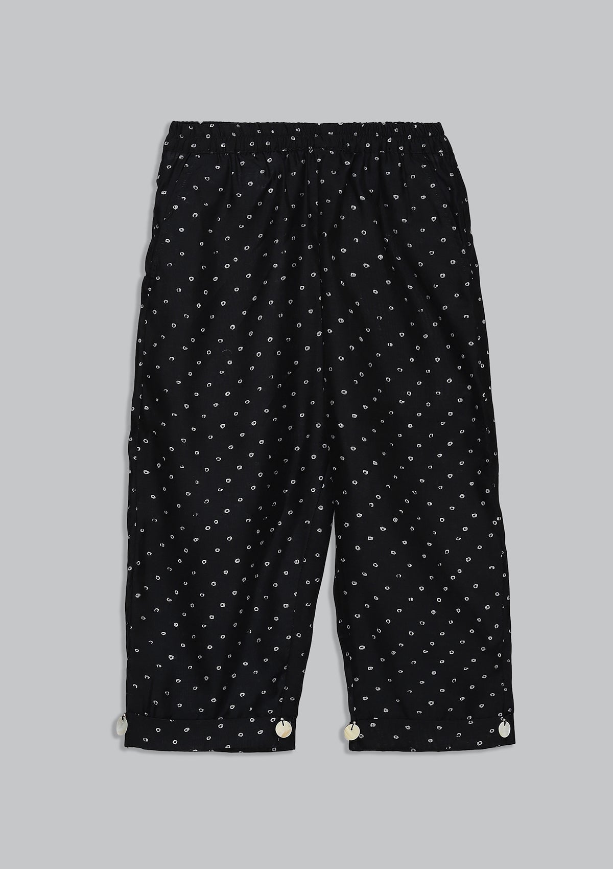 Kids Coal Bandhani Halter Tunic Set