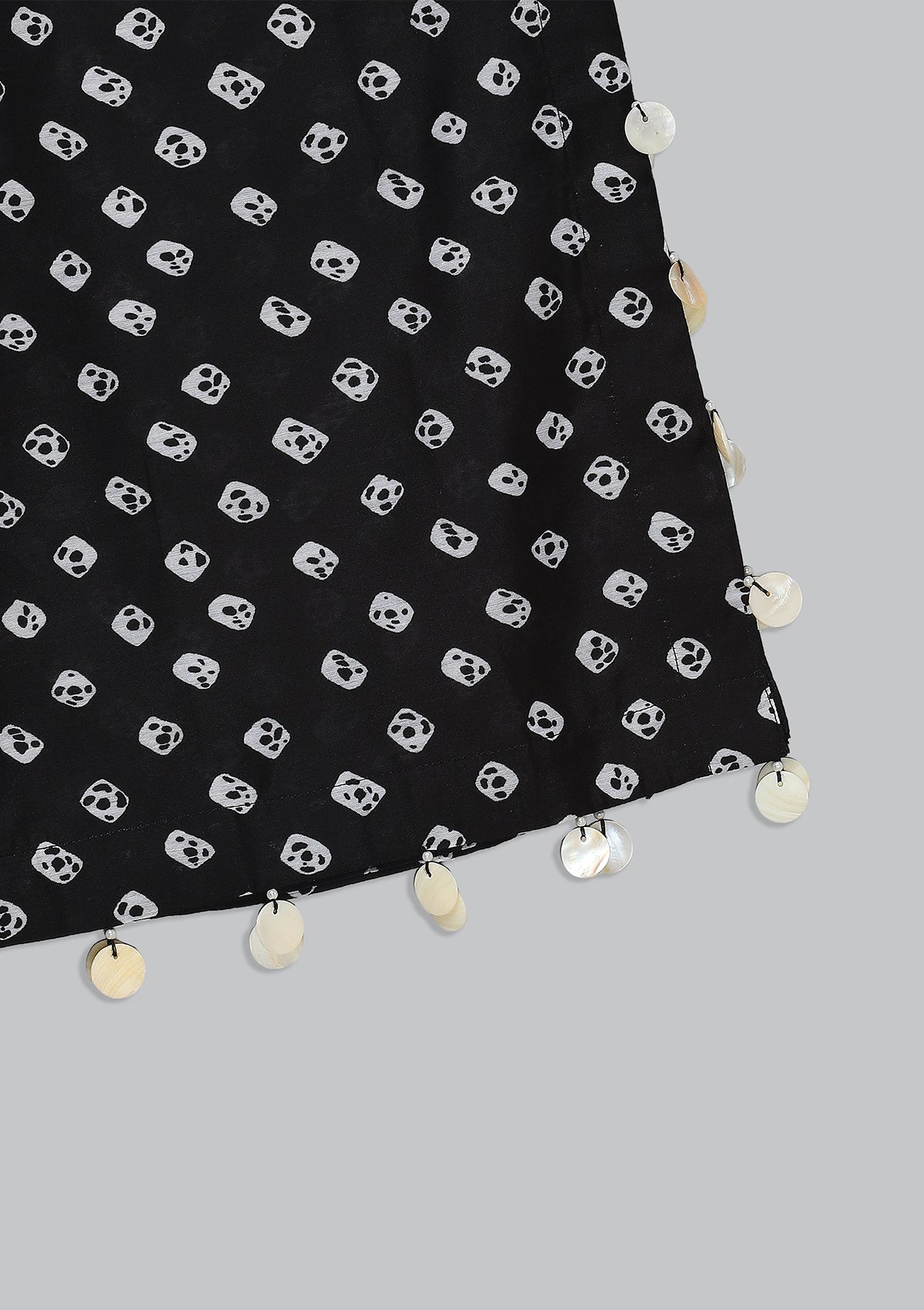 Kids Coal Bandhani Halter Tunic Set