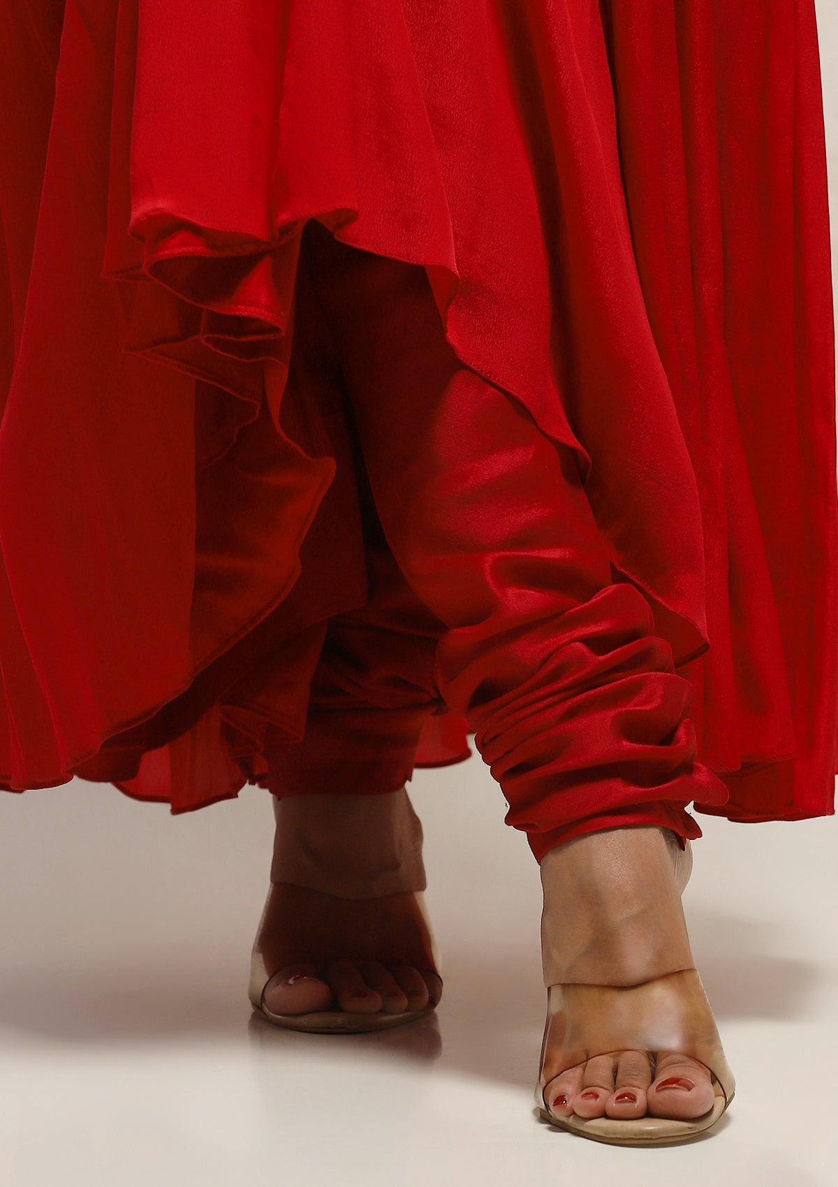 Crimson Anarkali set
