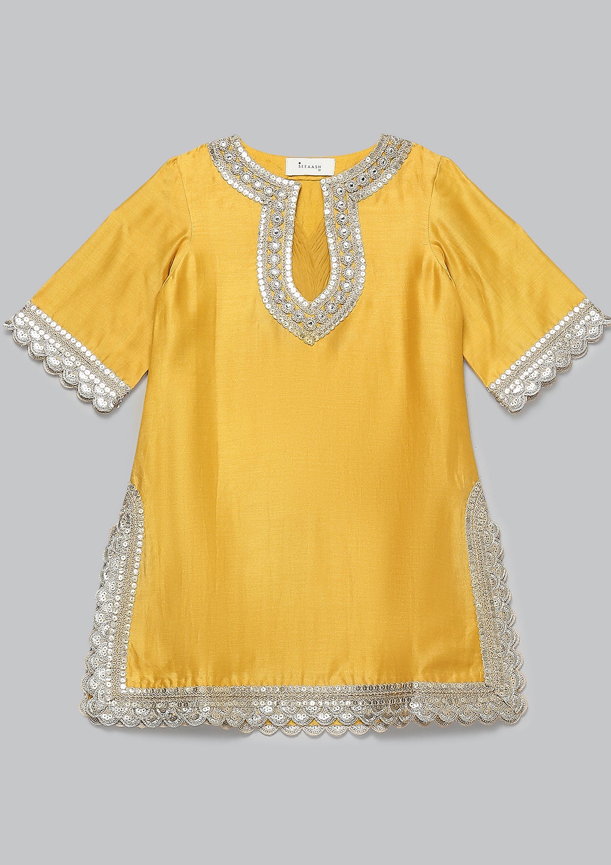 Kids Sehar Honey Scallop Kurta Set