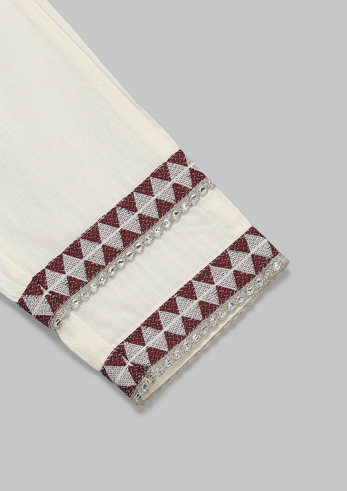Kids Ivory Aztec Kurta Set