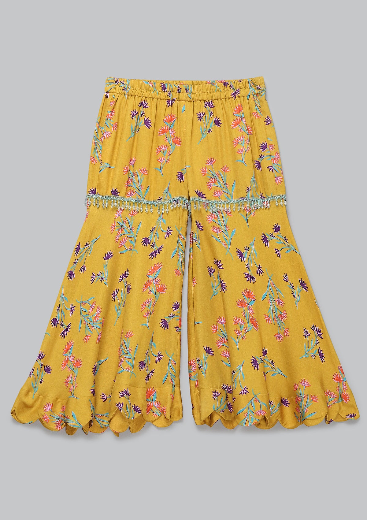 Kids Asmira Amber Halter Sharara Set