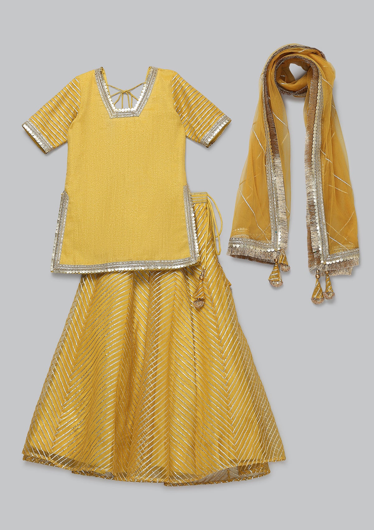 Kids Amber Gota Lehenga Set