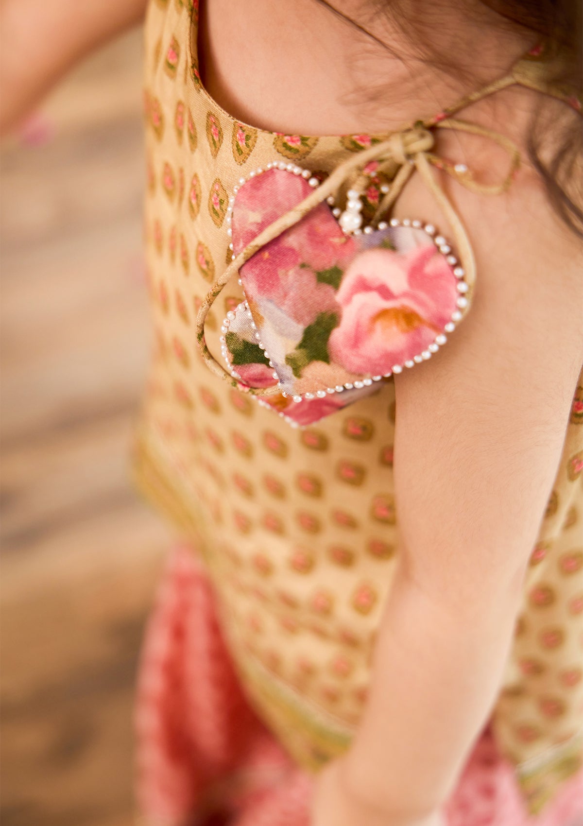 Kids Coral Meadow Sharara Set