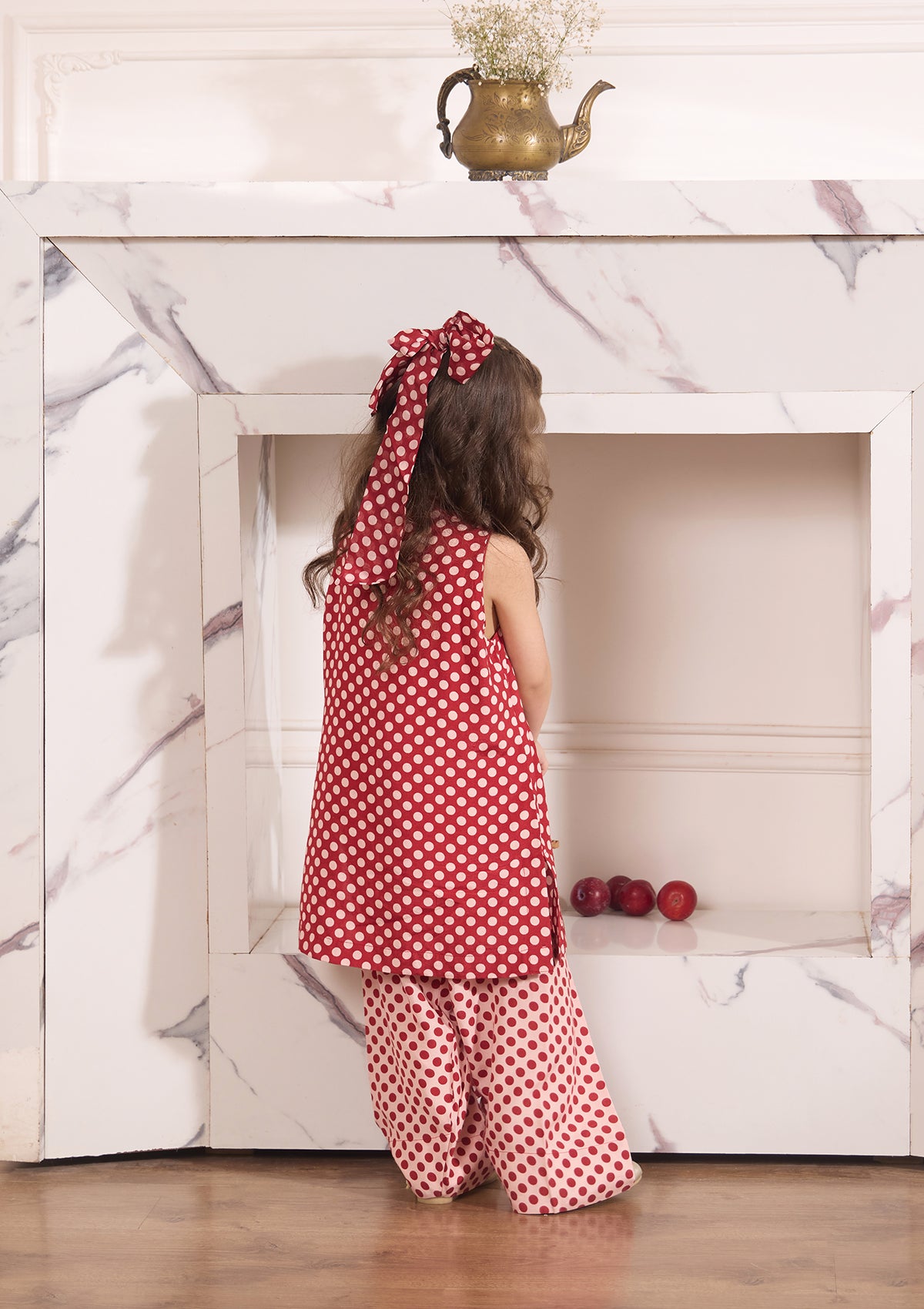 Kids Ruby Polka Farshi Set