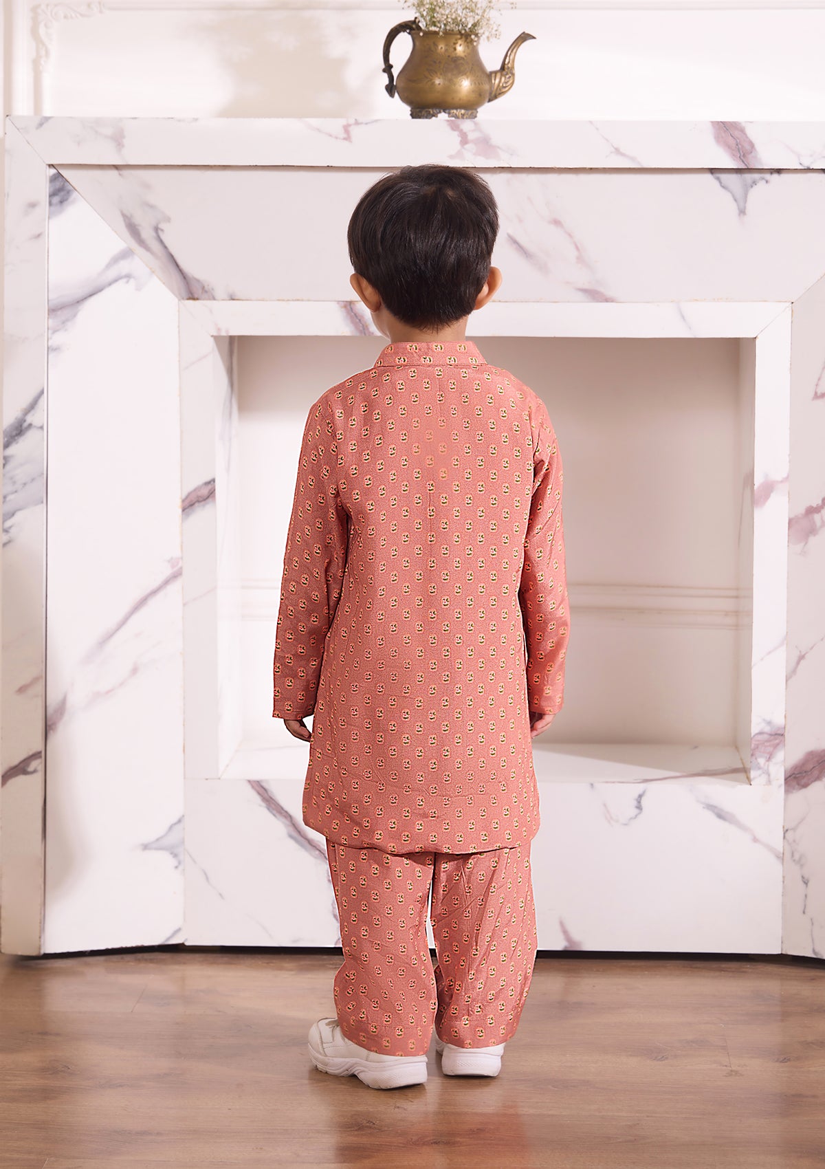 Kids Coral Meadow Kurta Set