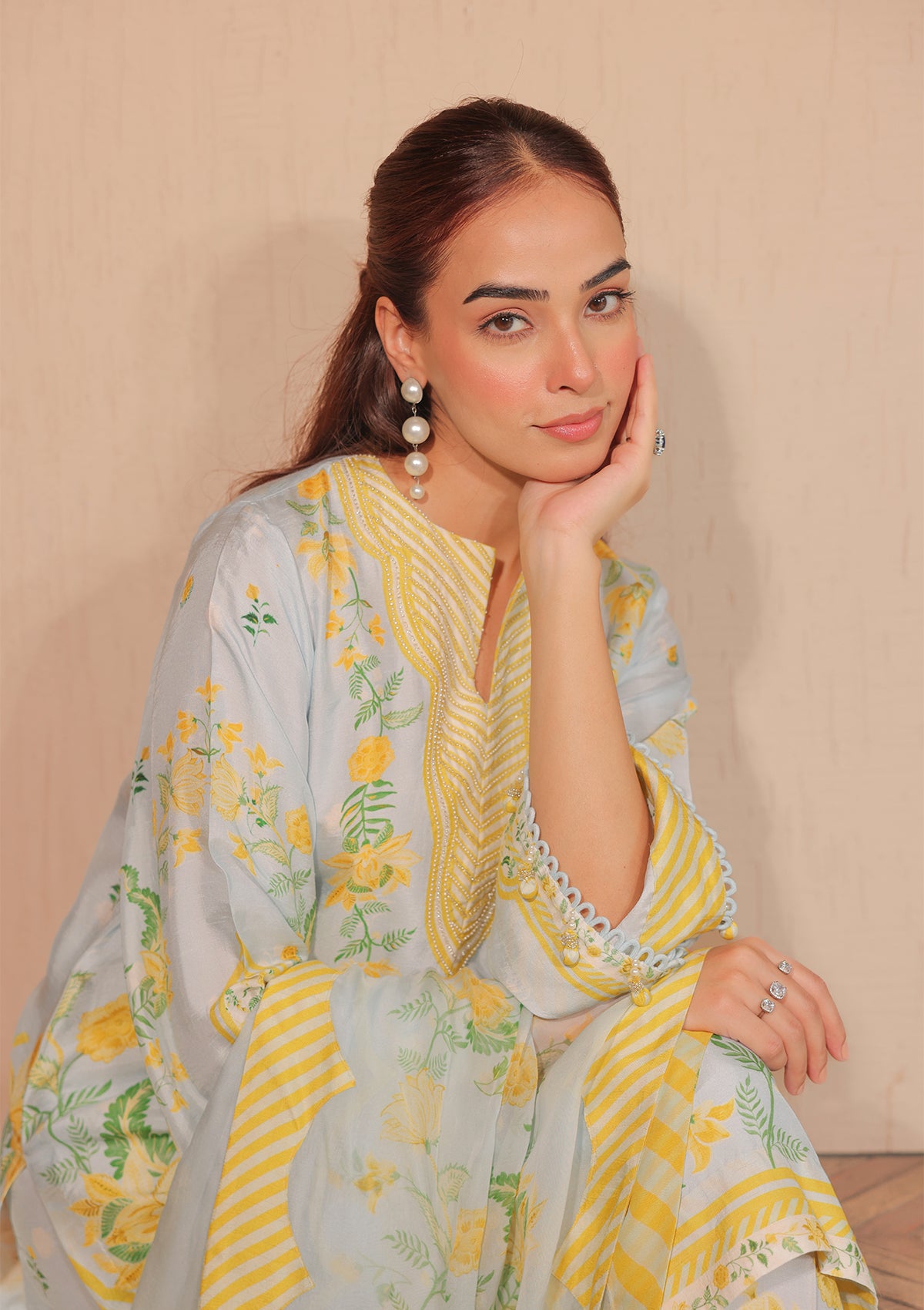 Pansy Floral Kurta Set
