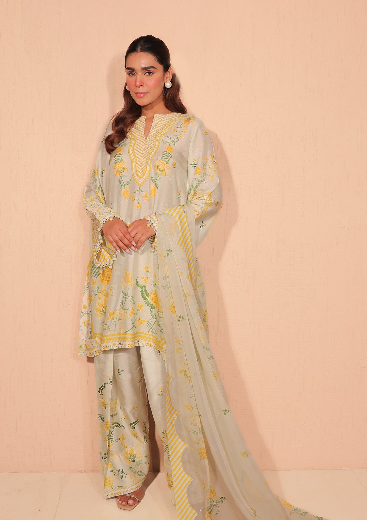 Daffodil Floral Kurta Set