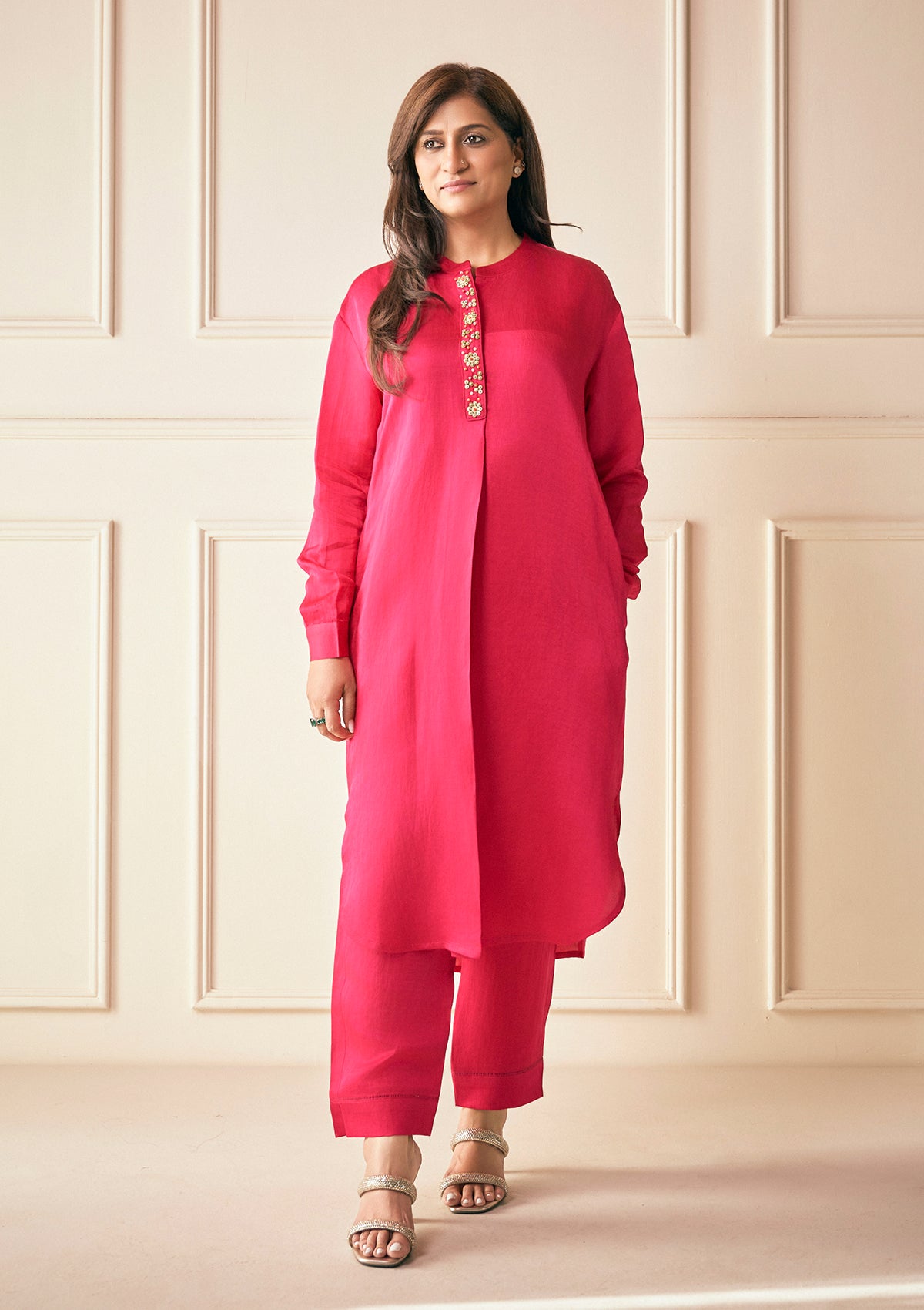 Fuchsia Jodhpur Co-ord Set