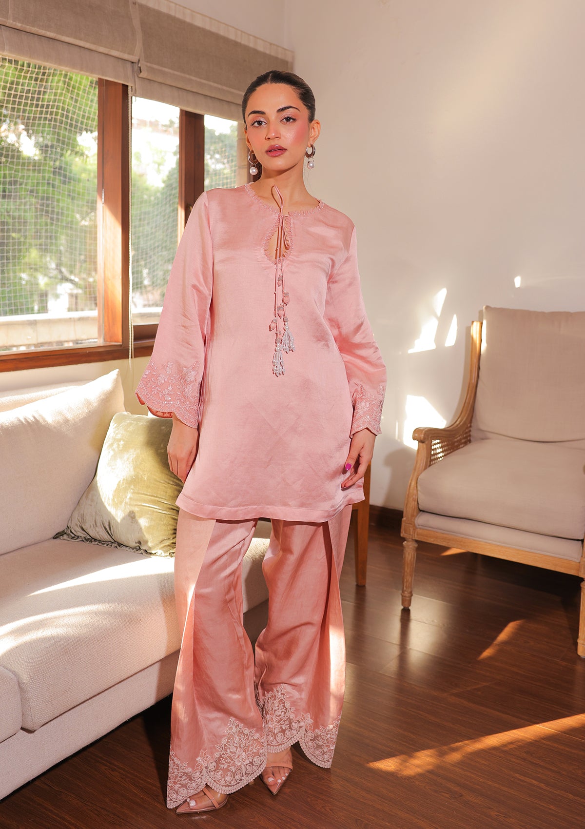 Rose Mughal Farshi Salwar Set