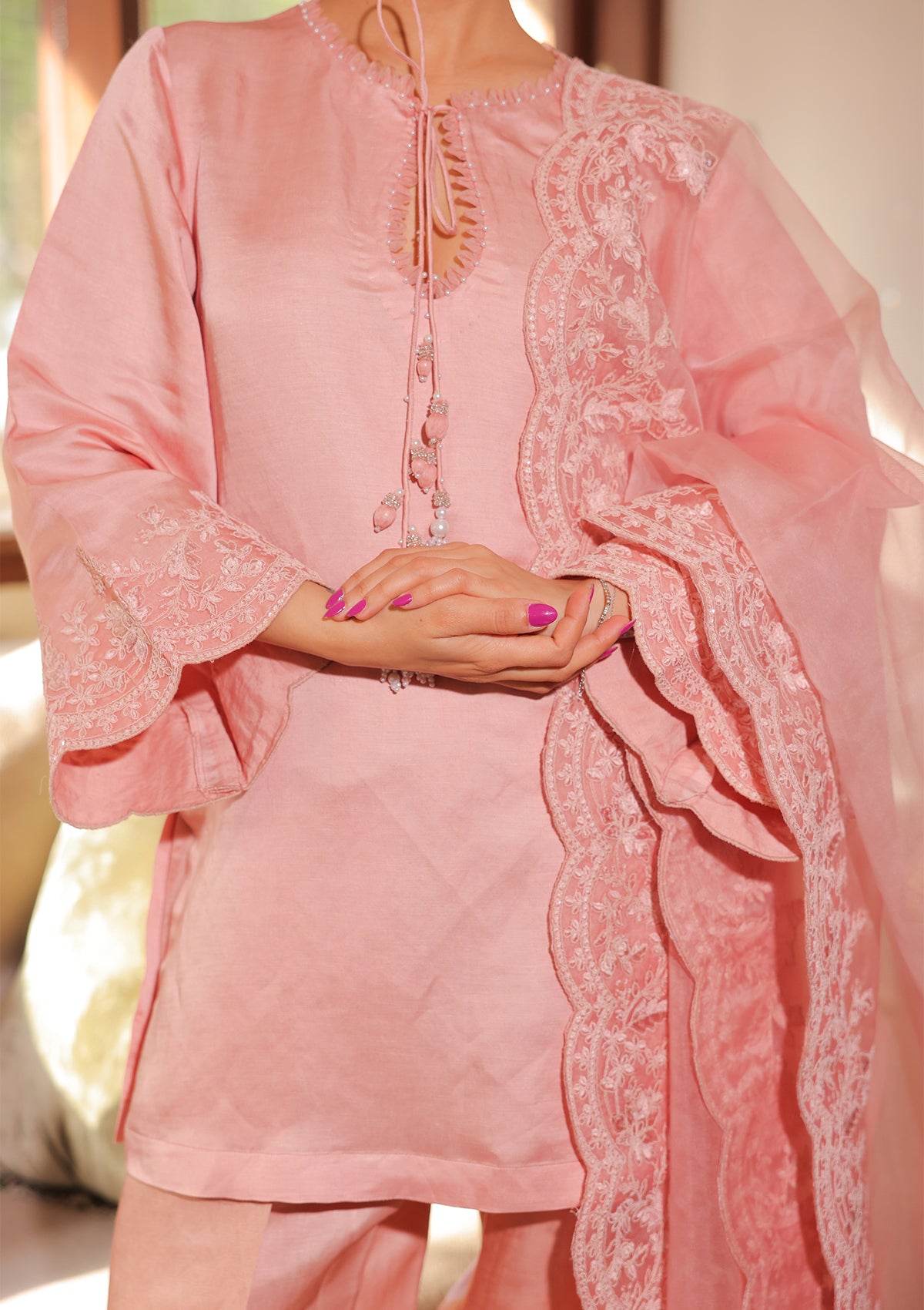 Rose Mughal Farshi Salwar Set