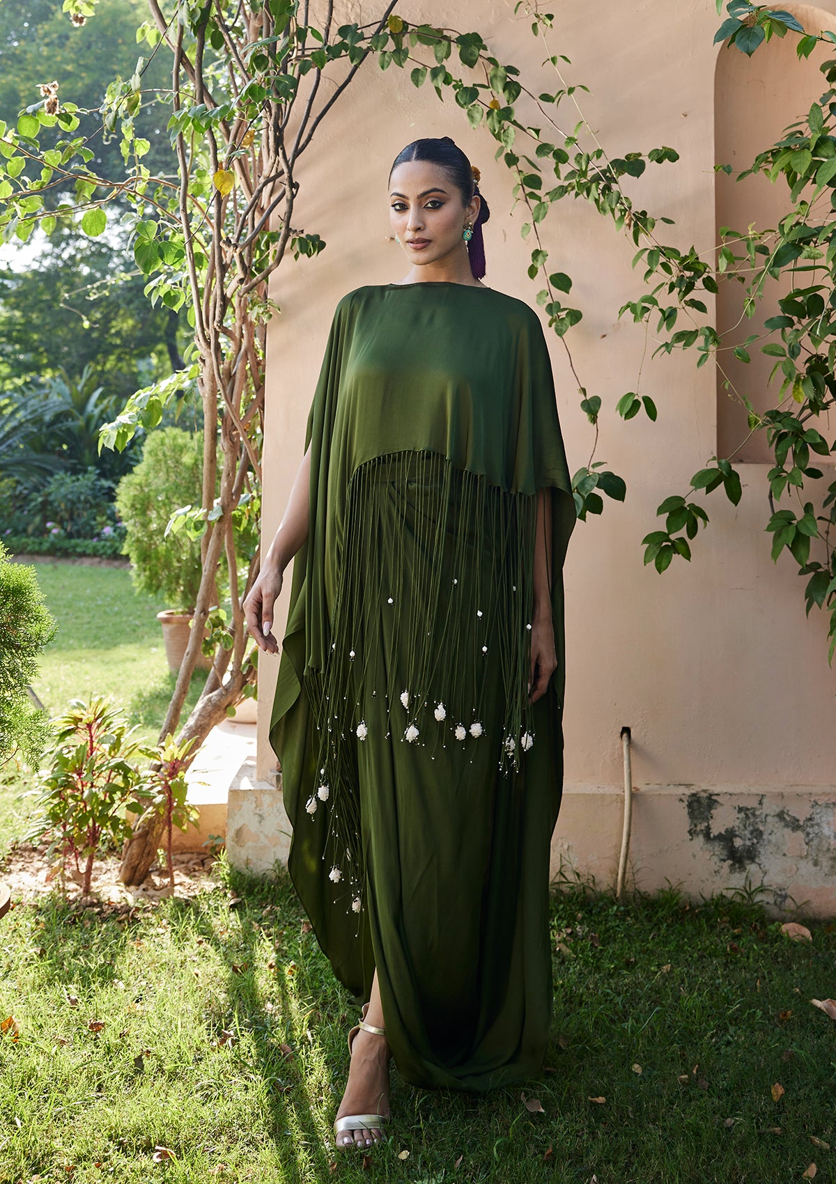 Henna Fringe Kaftan