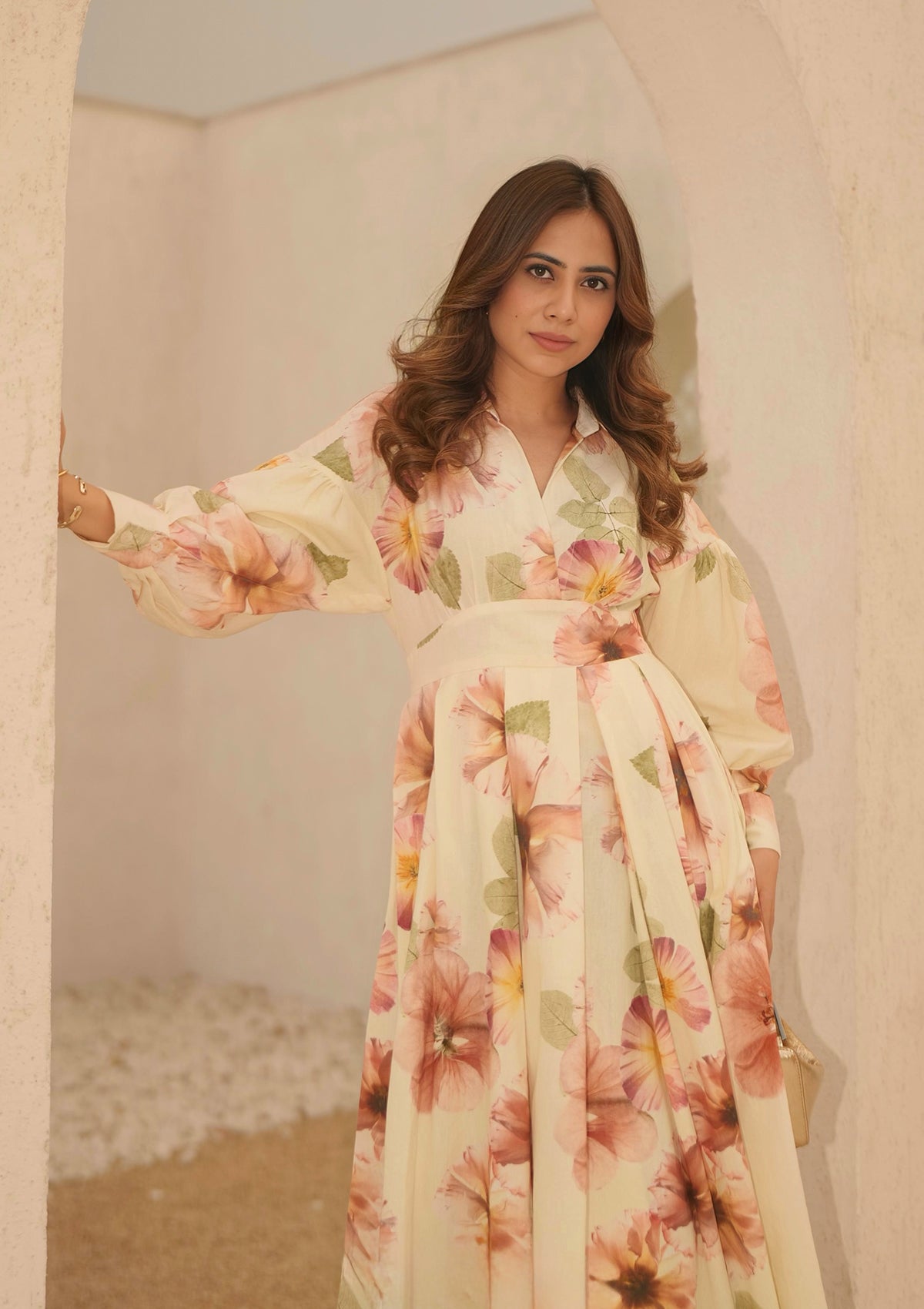 Suhani Ivory Shirt Dress