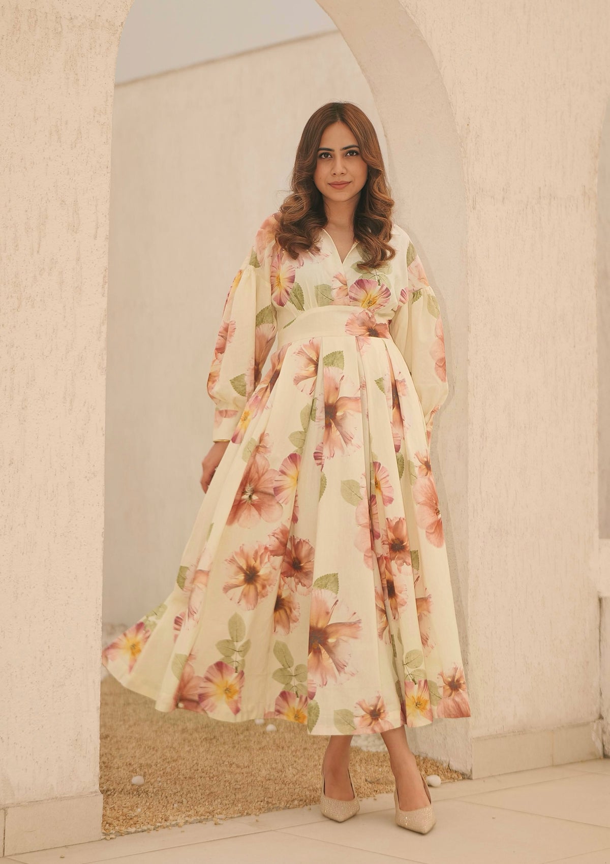 Suhani Ivory Shirt Dress