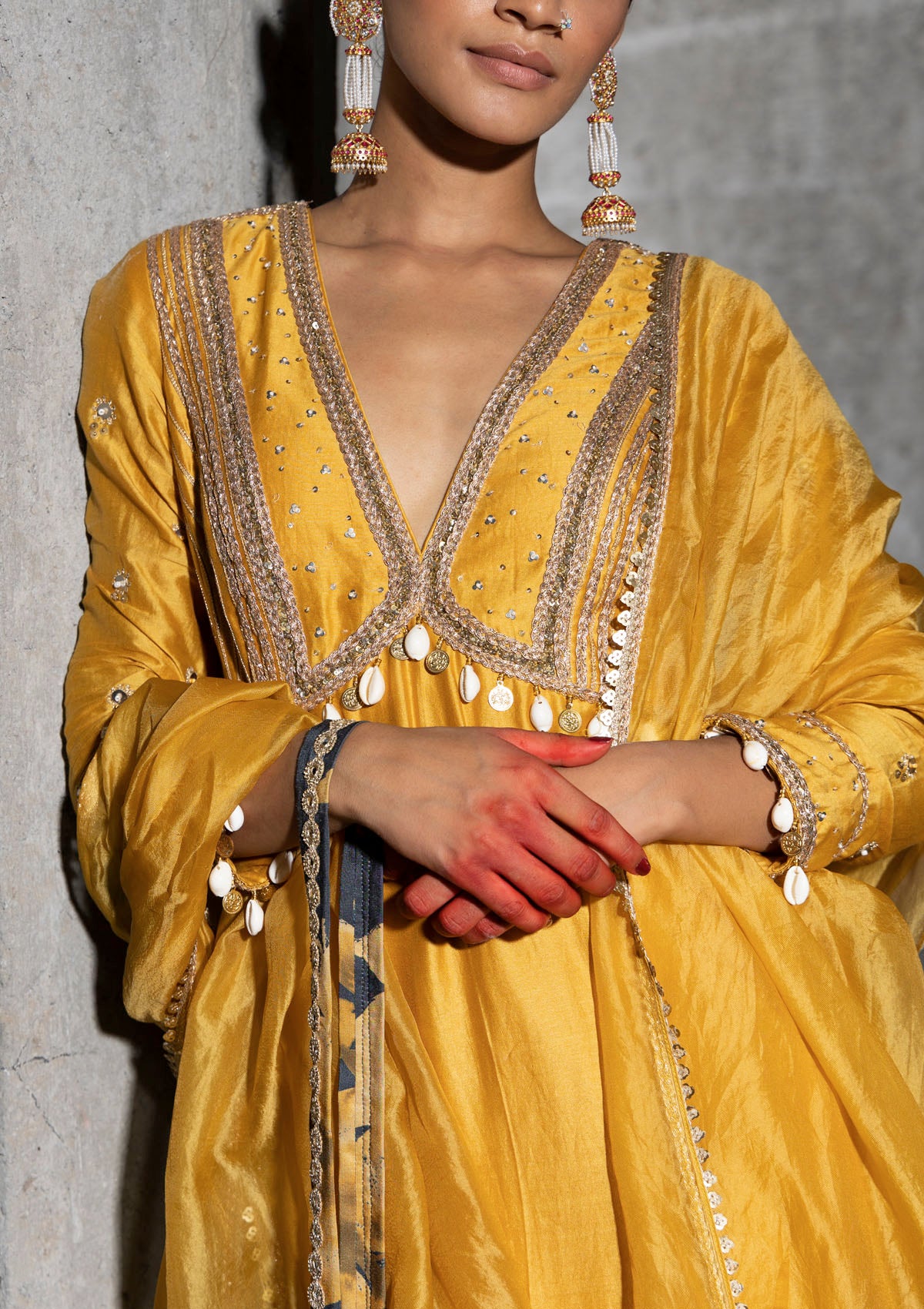 Bhumi Pednekar in Honey Kurta Set