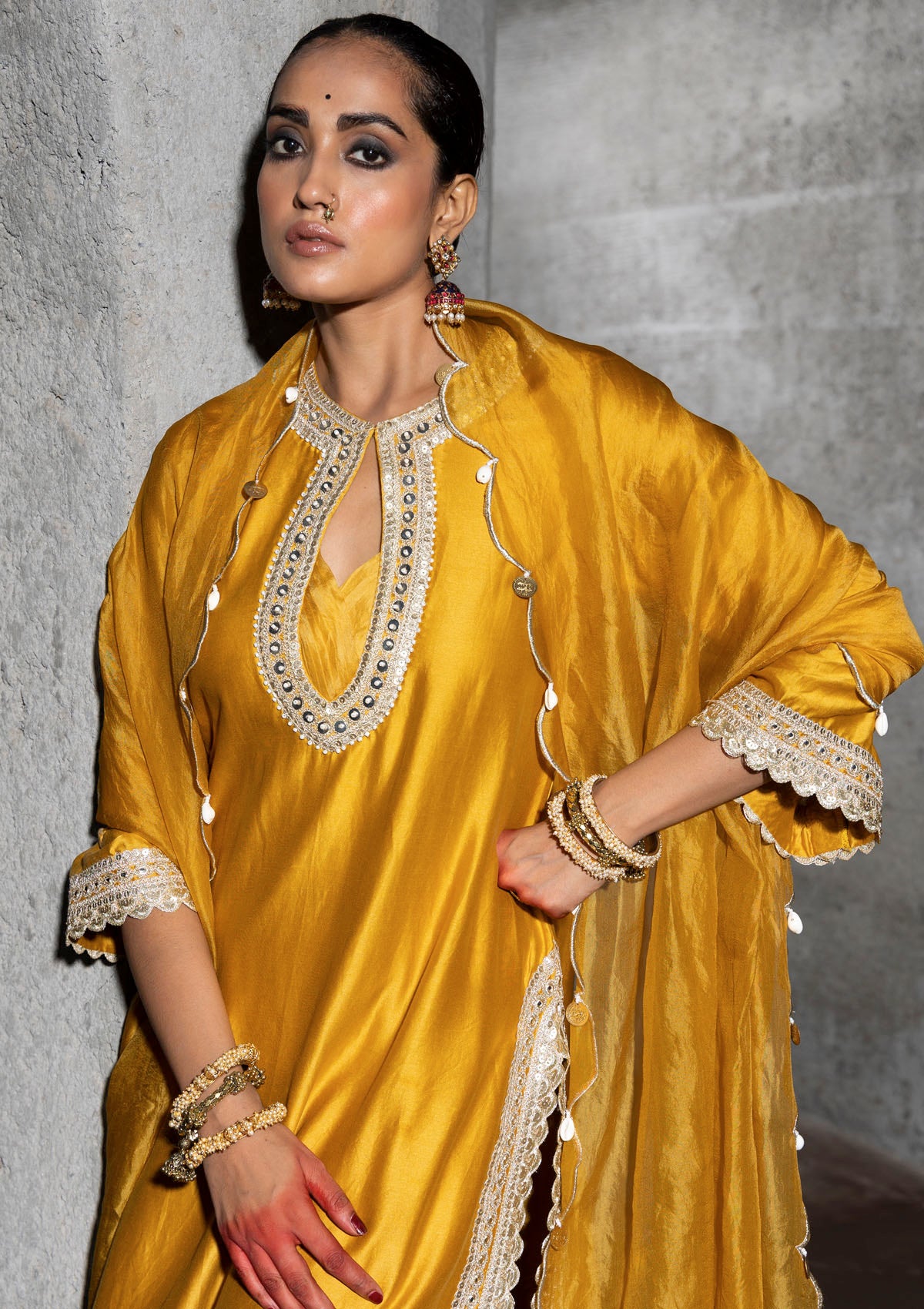 Sehar Honey Scallop Kurta Set
