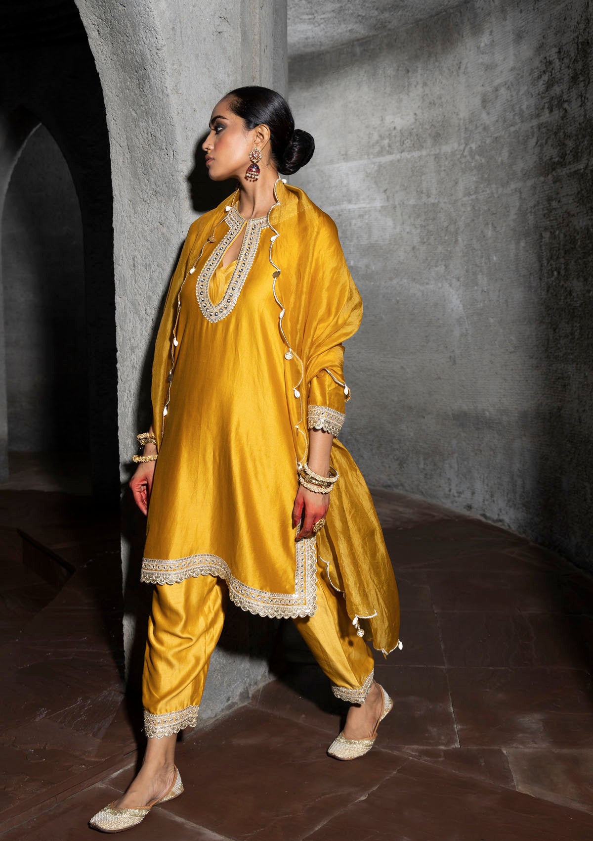 Sehar Honey Scallop Kurta Set