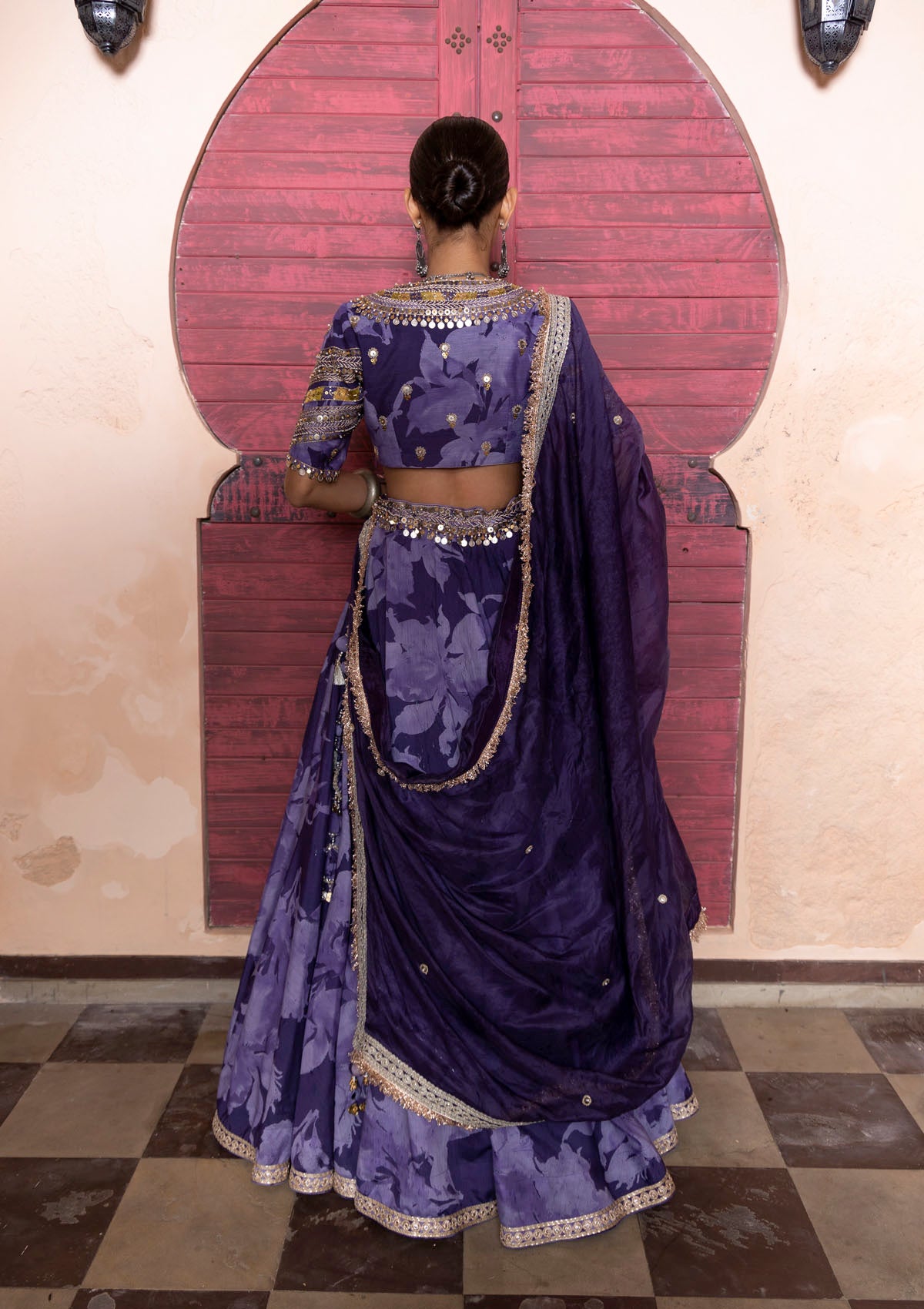 Amara Orchid Embroidered Lehenga Set
