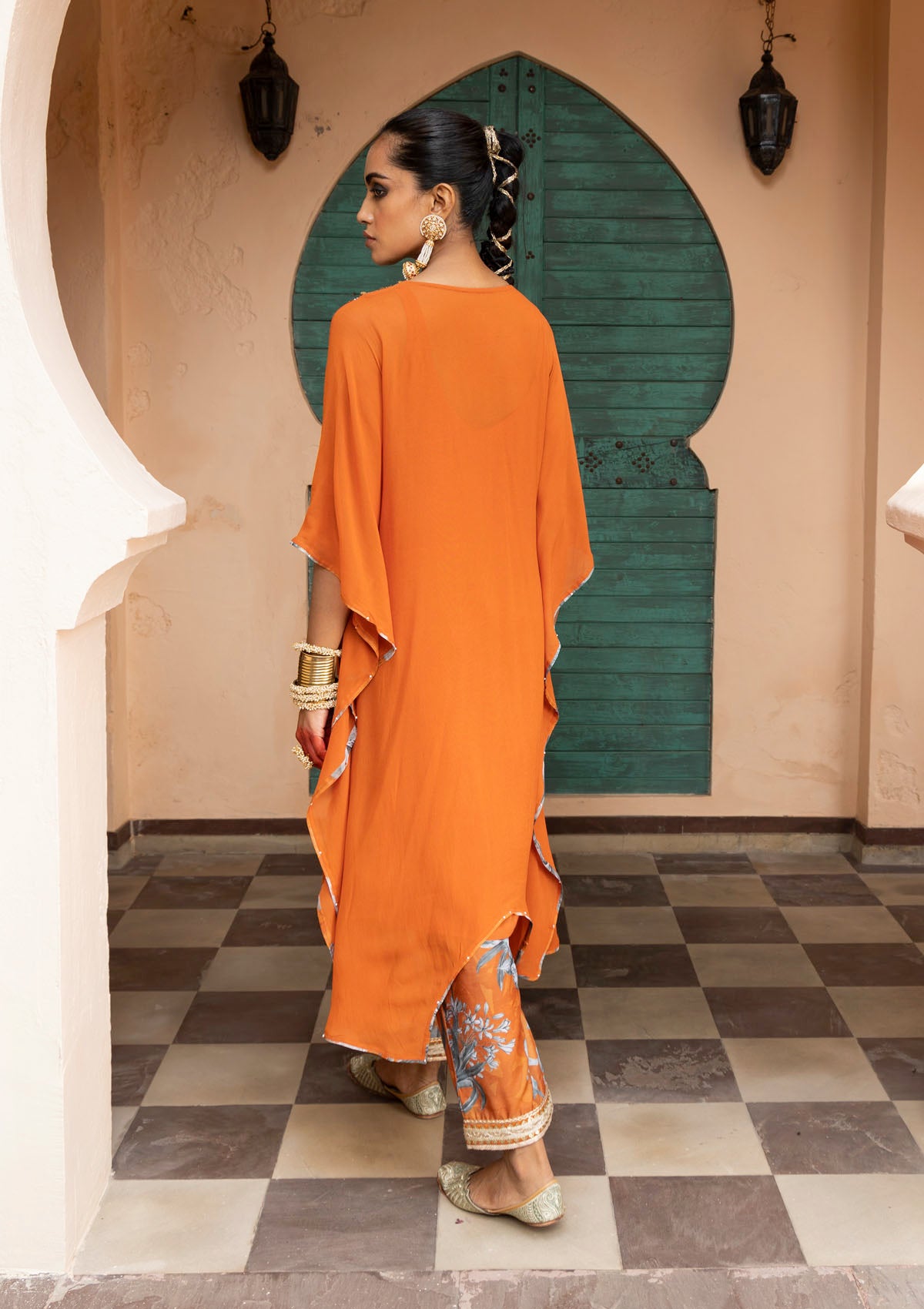 Nur Saffron Kaftan Set