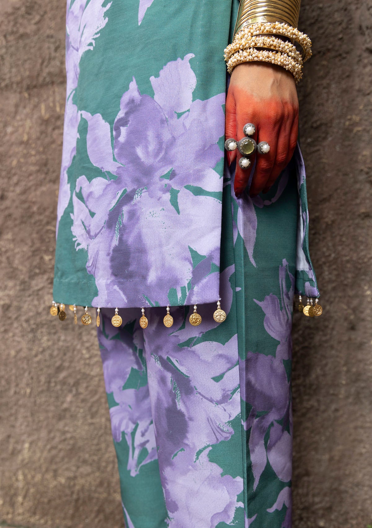 Arushi Mehra in Amara Orchid Halter Neck Kurta Set