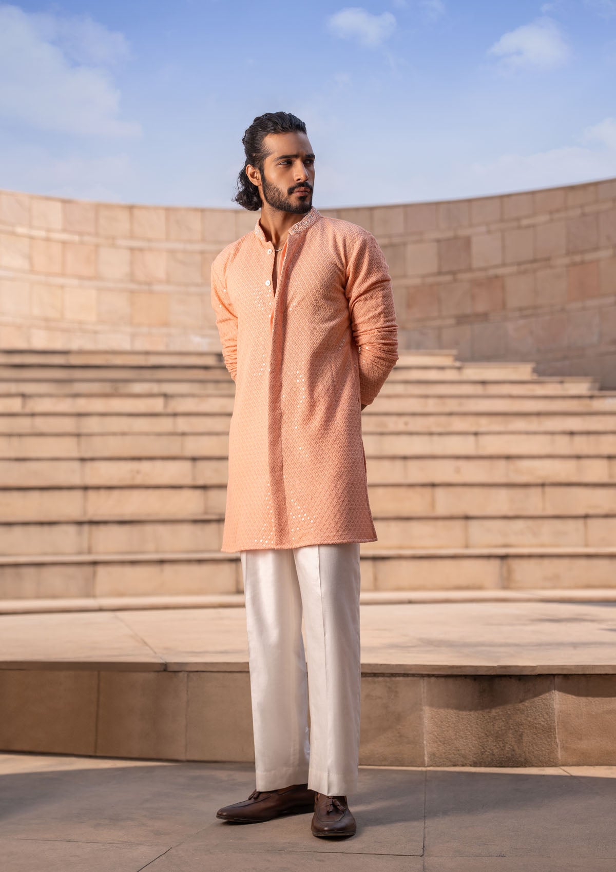 Blush Embroidered Kurta Set