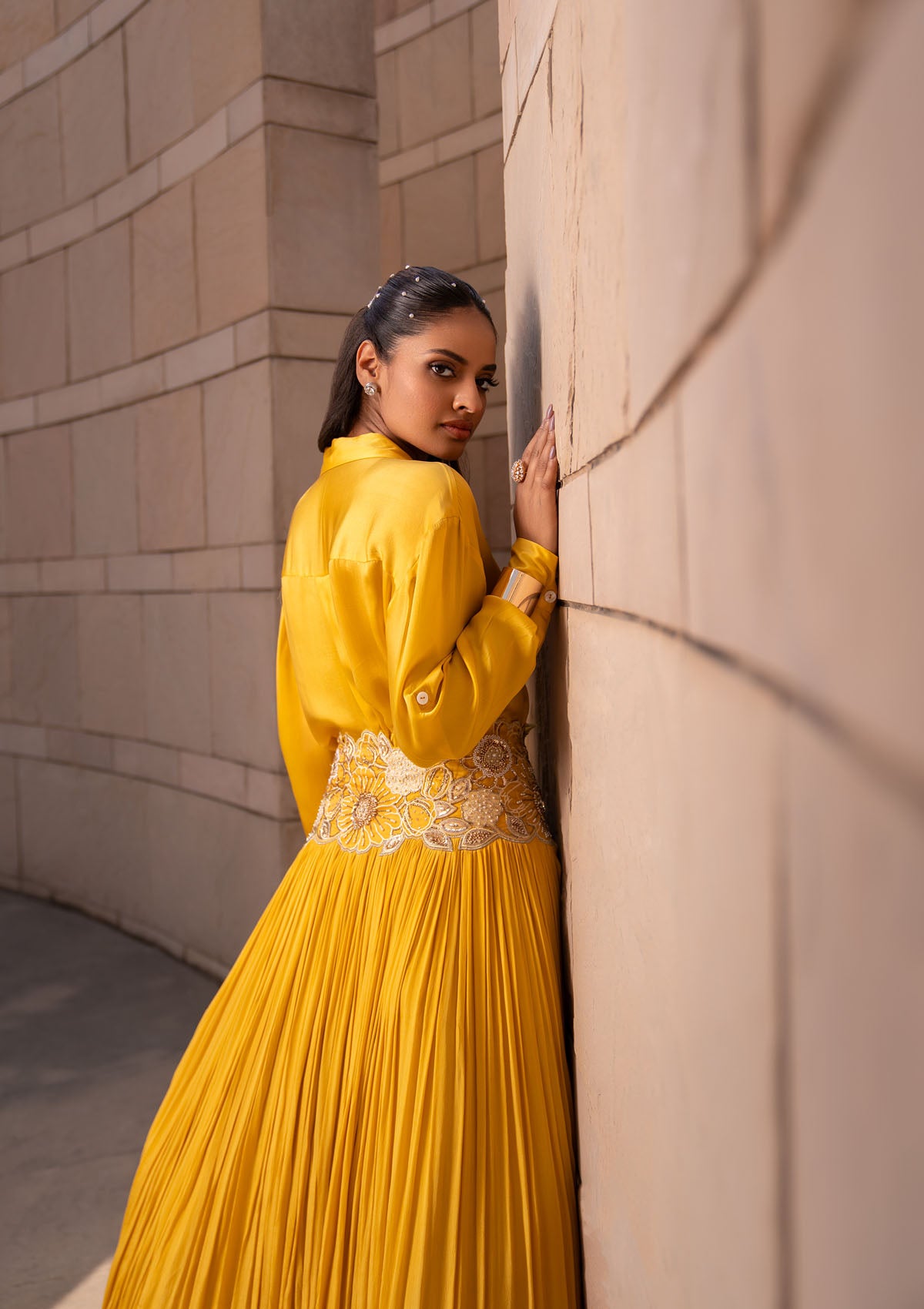 Honey Shirt and Lehenga Set