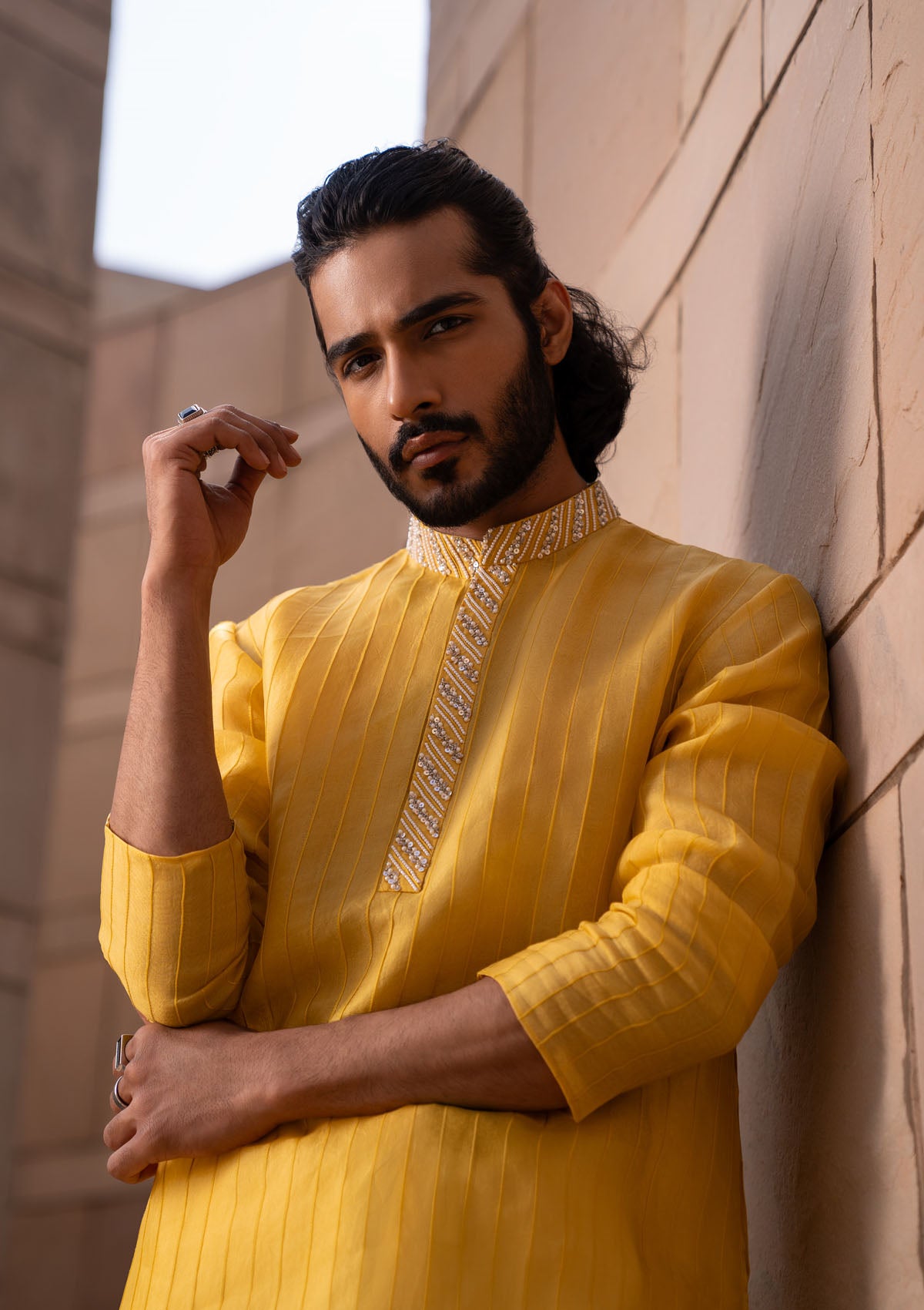 Honey Pintuck Kurta Set