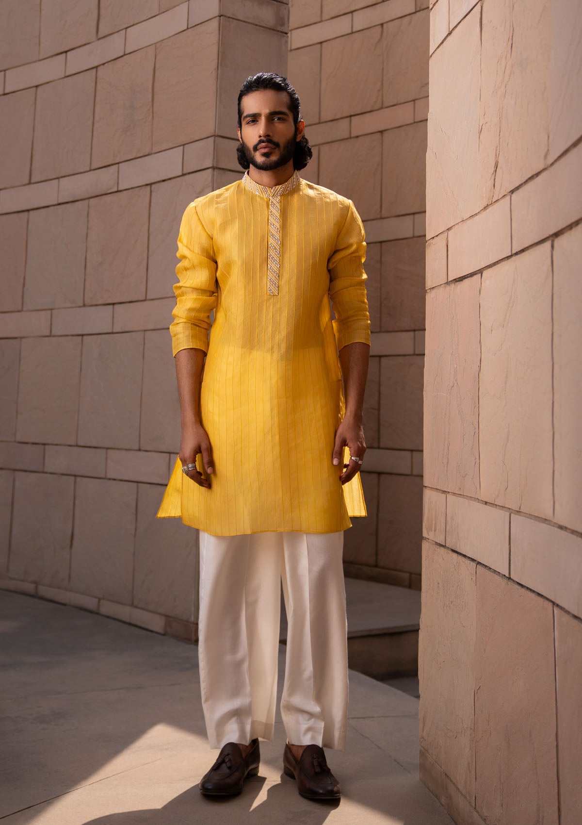 Honey Pintuck Kurta Set