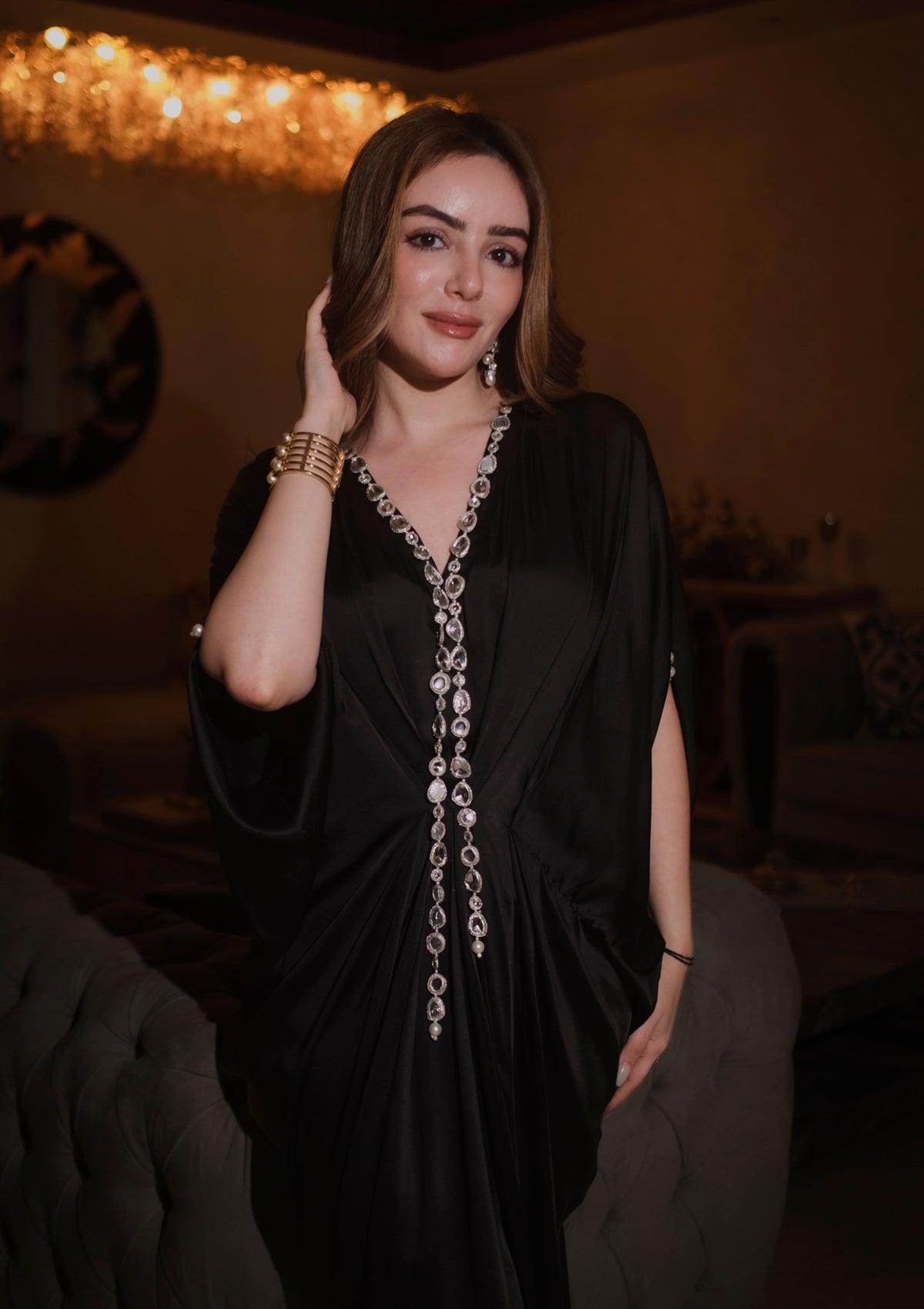 Black Nightfall Kaftan